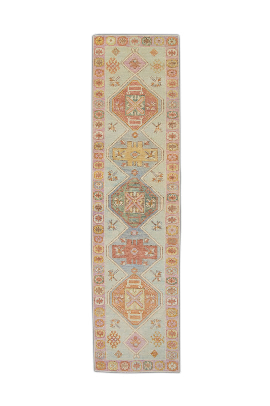 #4210 Turkish Oushak 2'11" x 11'8"