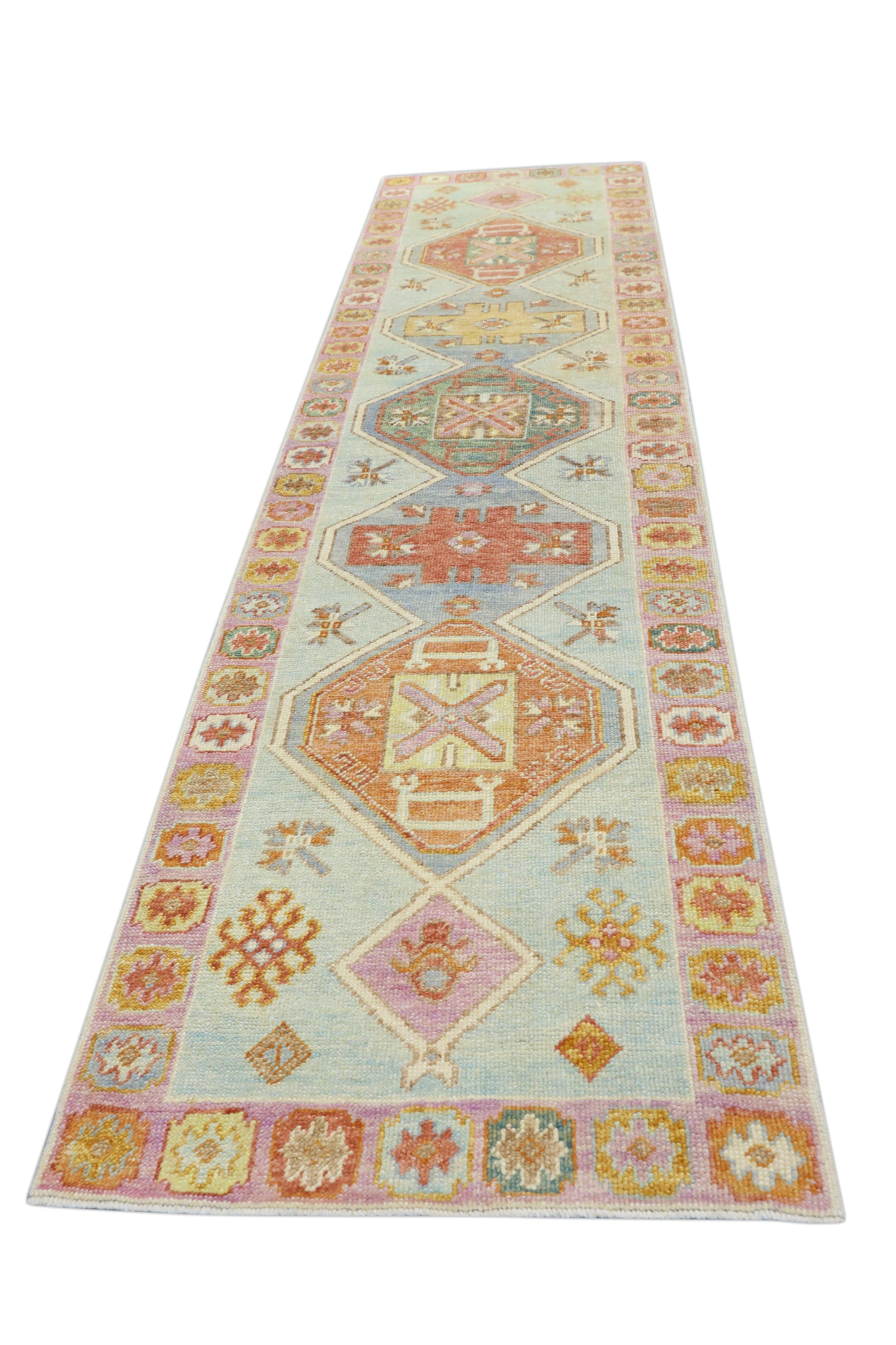 Turkish Oushak Rug 2'11" x 11'8" #4210