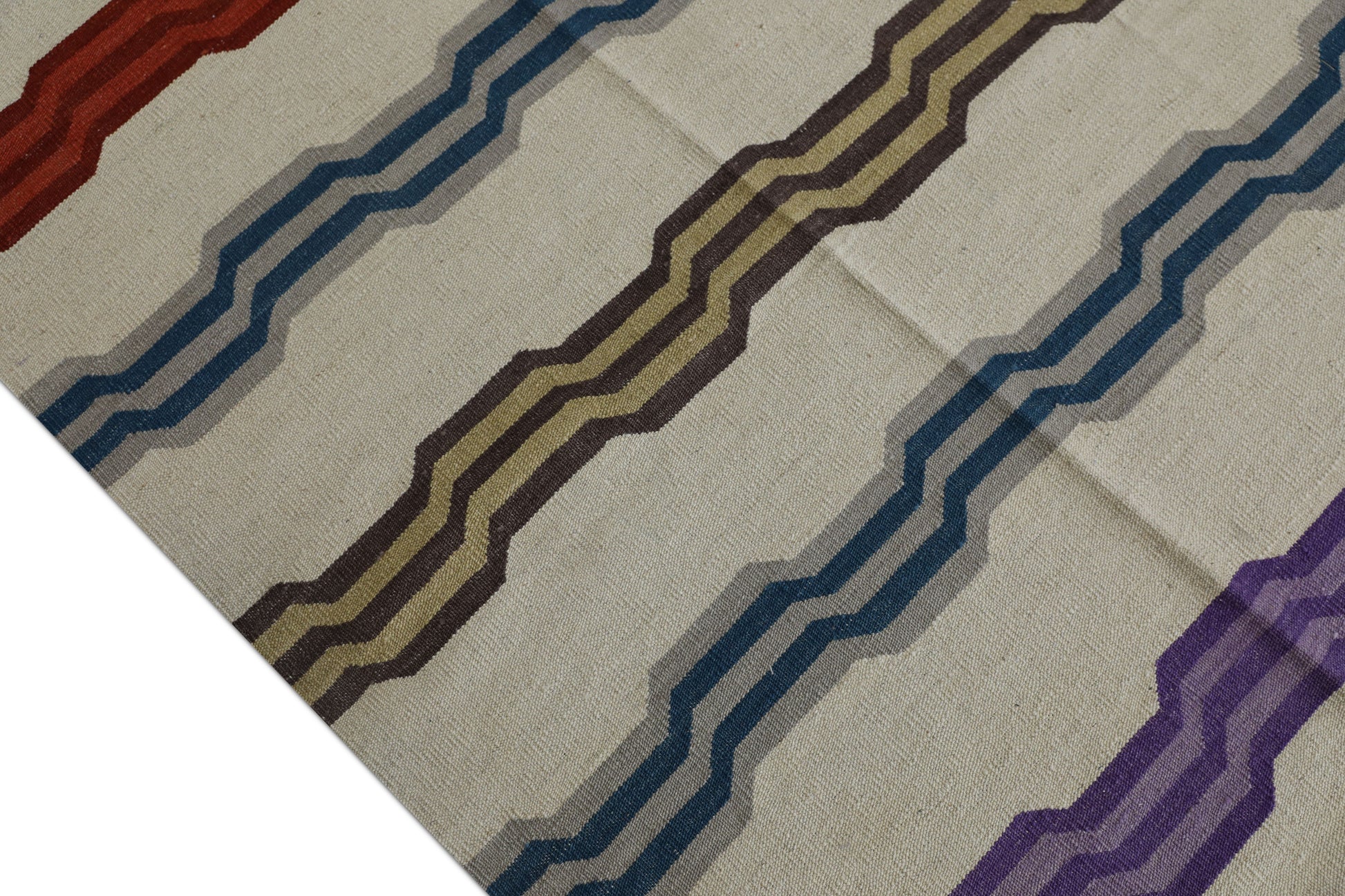 Oriental Flatweave Turkish Kilim 9'1 x 12'7" #2013