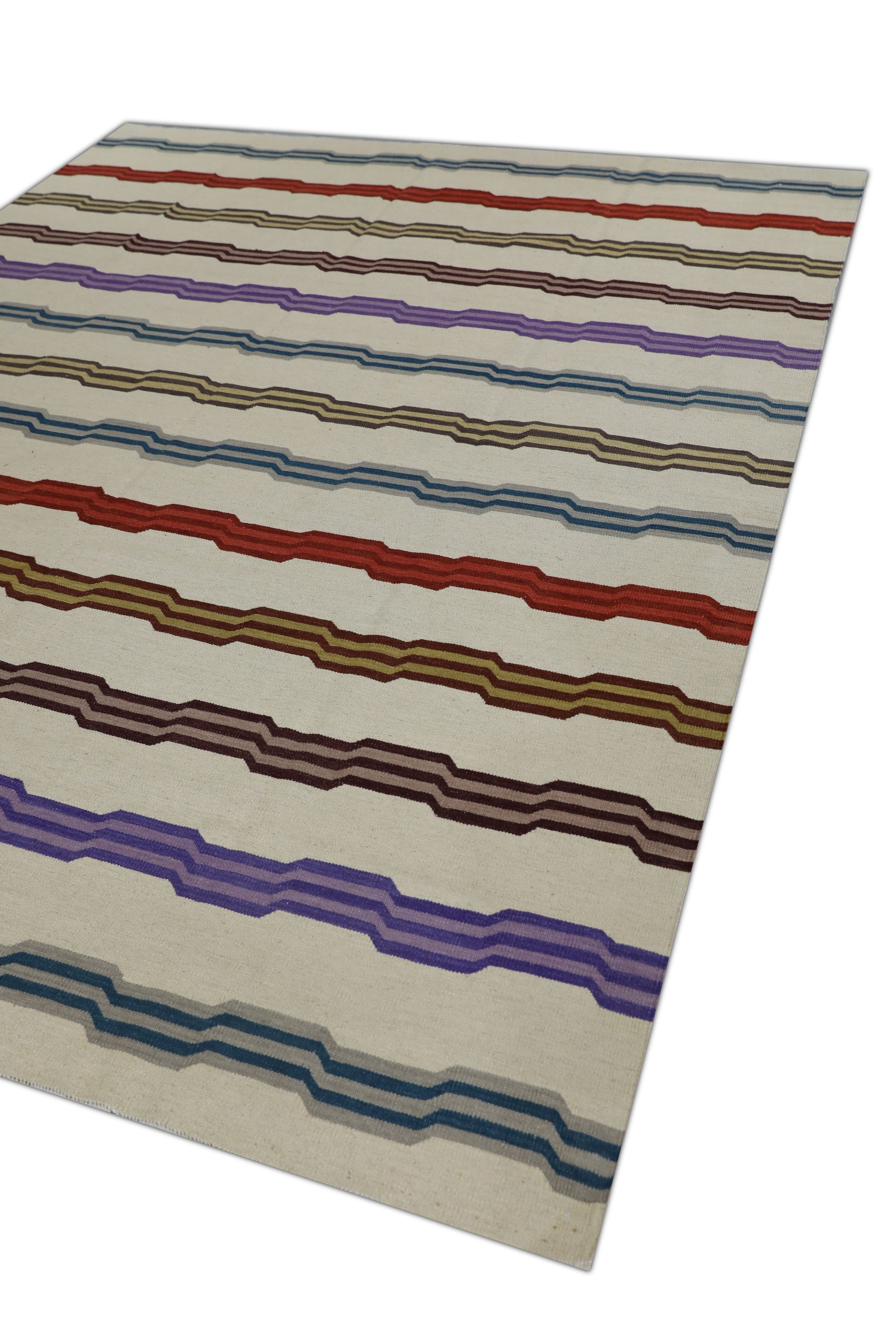 Oriental Flatweave Turkish Kilim 8'6" x 10'8" #2017
