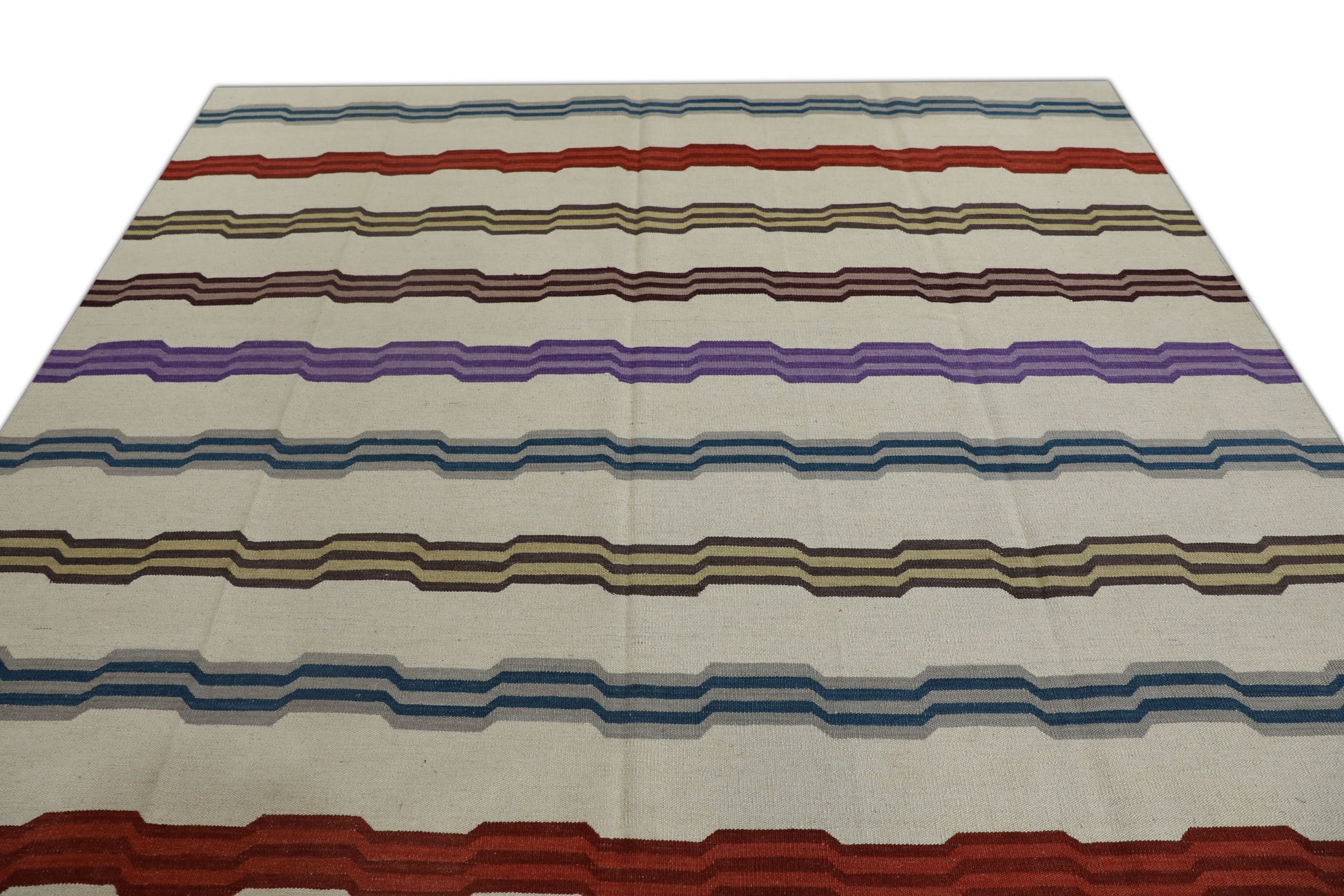 Oriental Flatweave Turkish Kilim 8'6" x 10'8" #2017