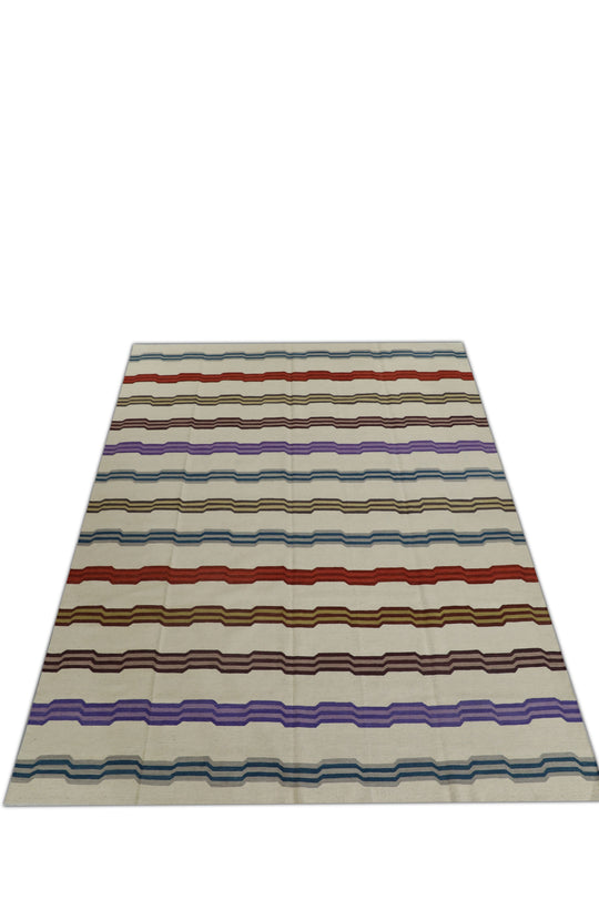 #2017 Oriental Flat Weave Turkish Kilim 8'6" x 10'8"