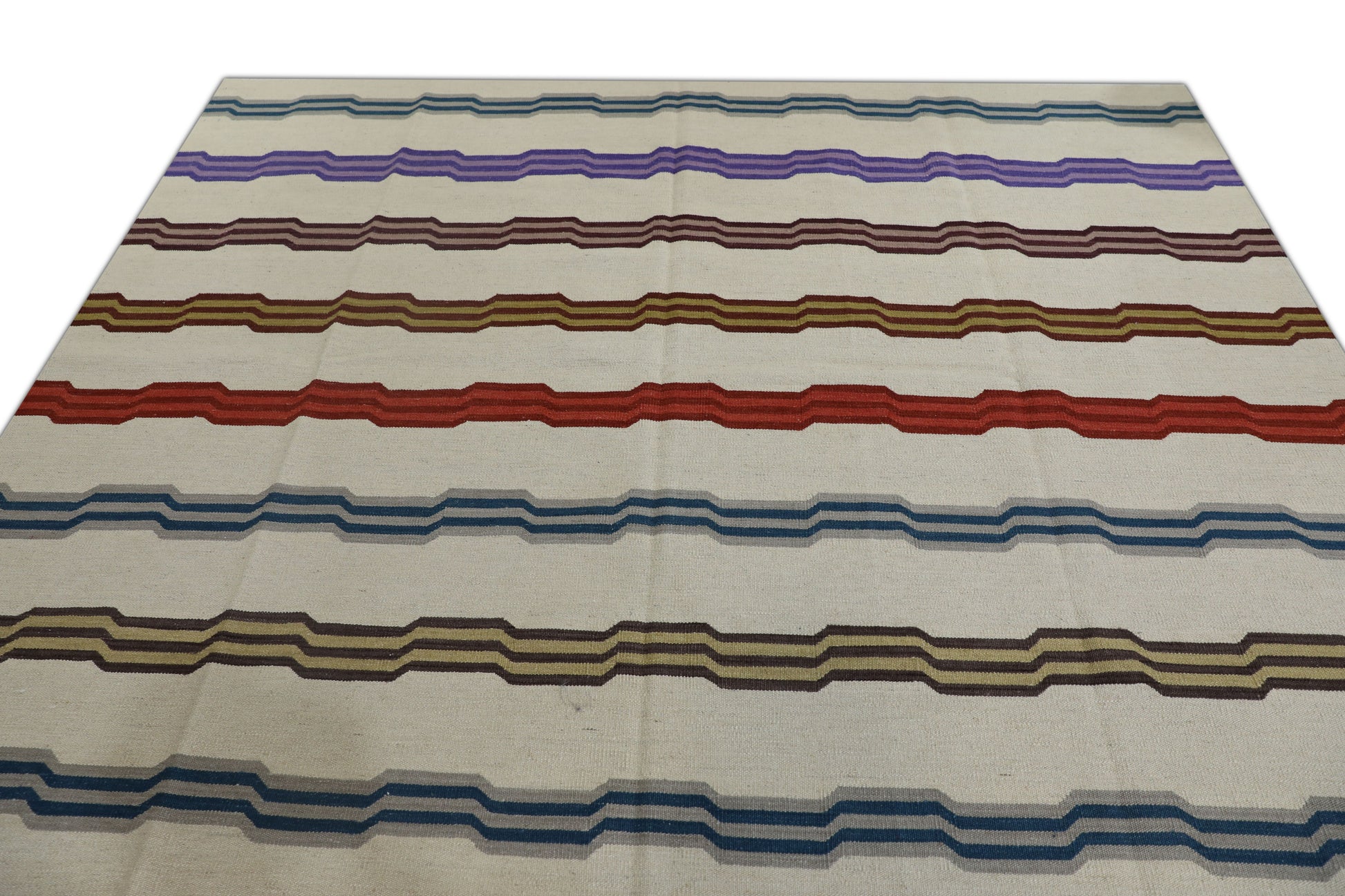 Oriental Flatweave Turkish Kilim 8'6" x 10'8" #2019
