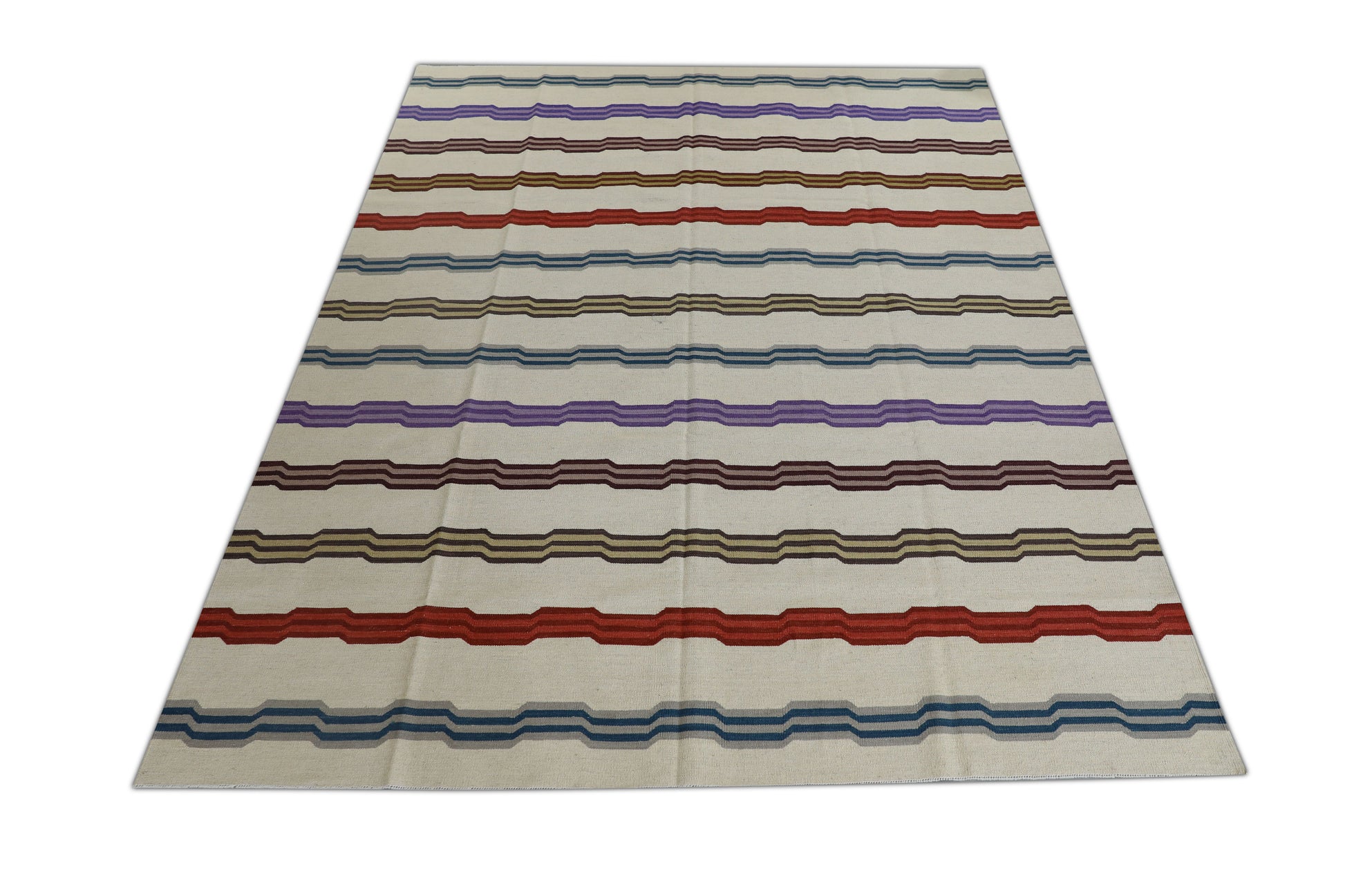Oriental Flatweave Turkish Kilim 8'6" x 10'8" #2019