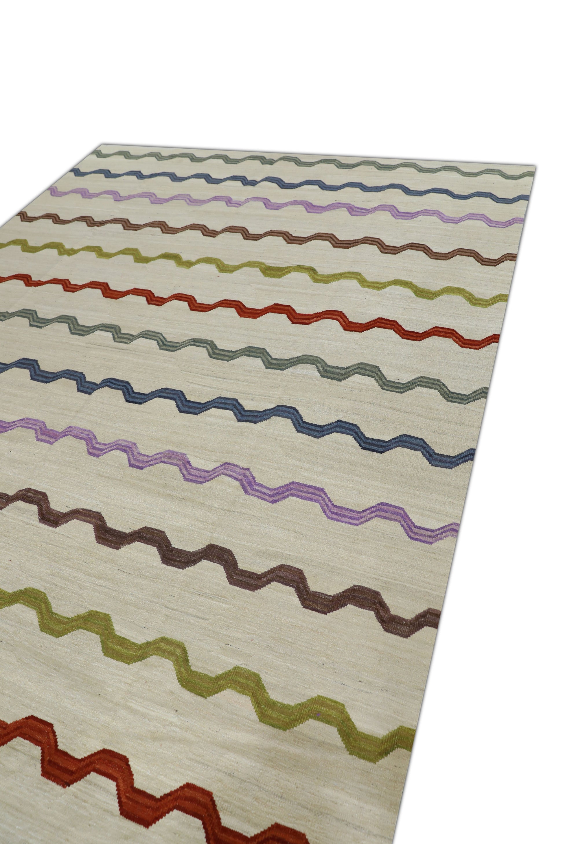 Oriental Flatweave Turkish Kilim 8'1" x 10'8" #2022