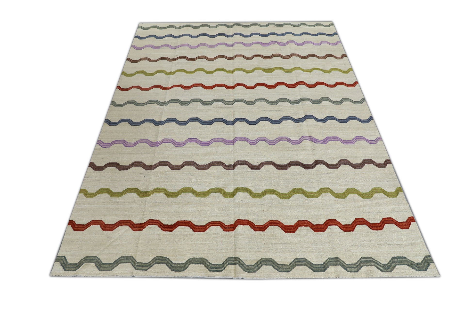 Oriental Flatweave Turkish Kilim 8'1" x 10'8" #2022