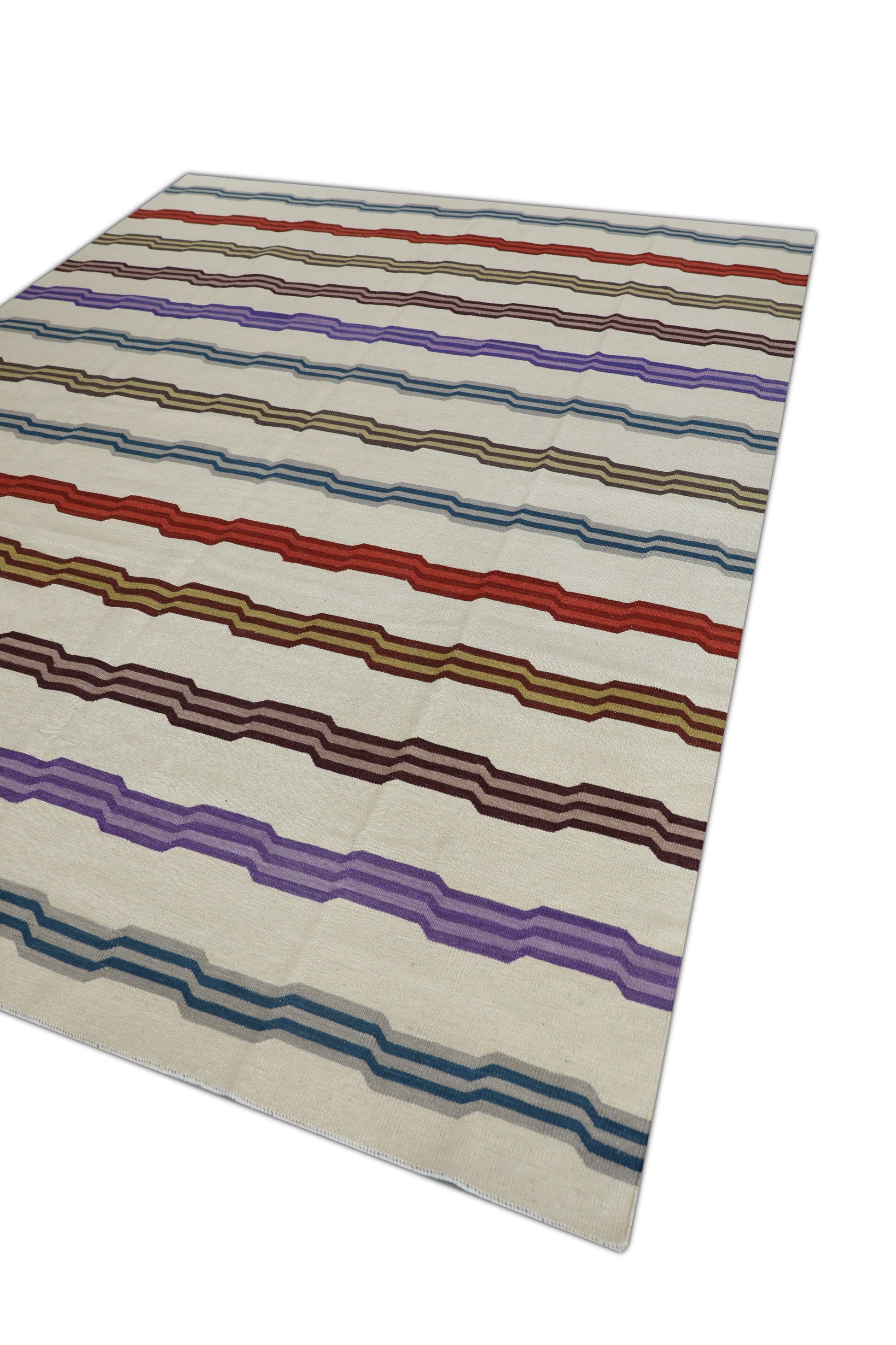 Oriental Flatweave Turkish Kilim 8'6 x 10'9" #2021