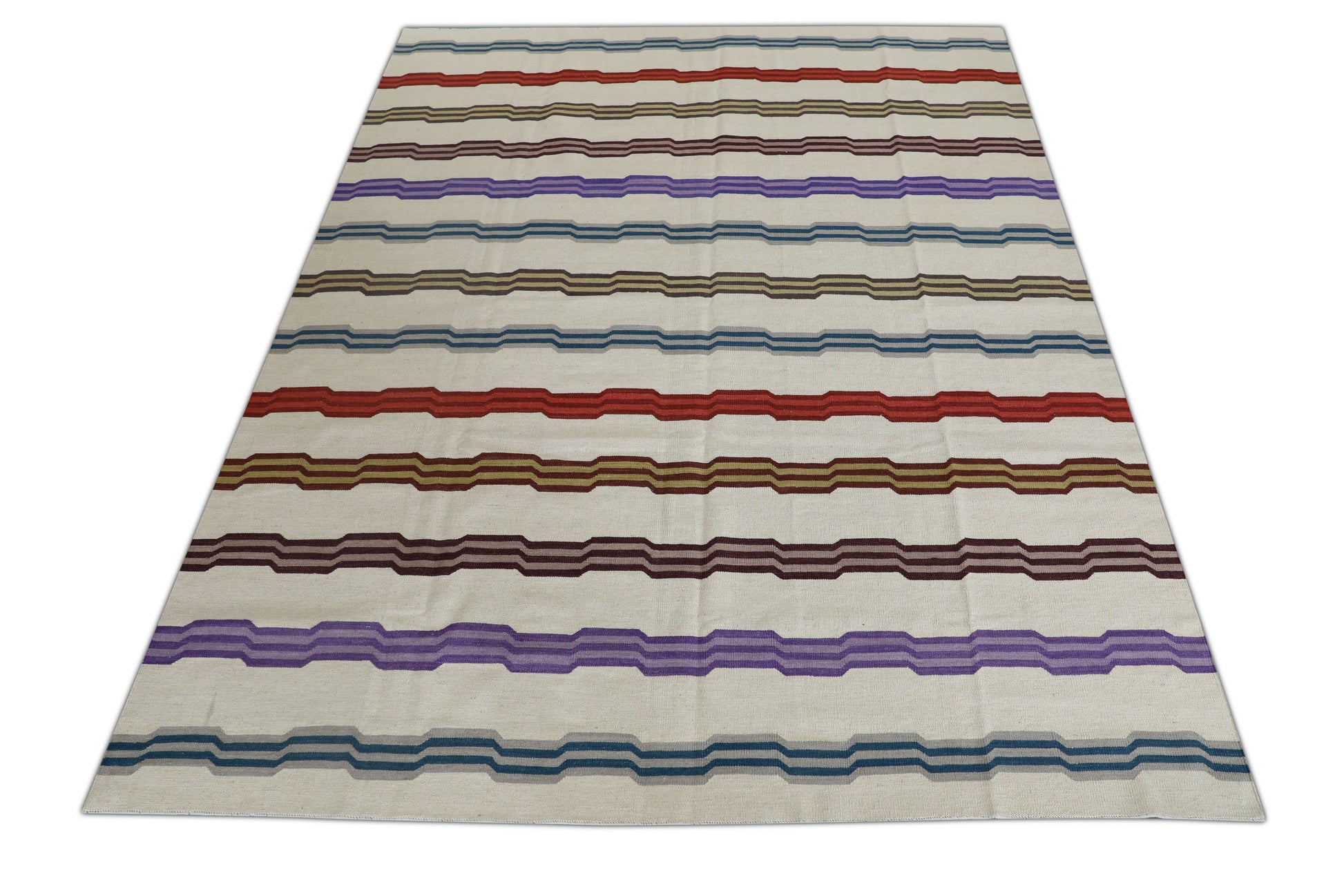 Oriental Flatweave Turkish Kilim 8'6 x 10'9" #2021