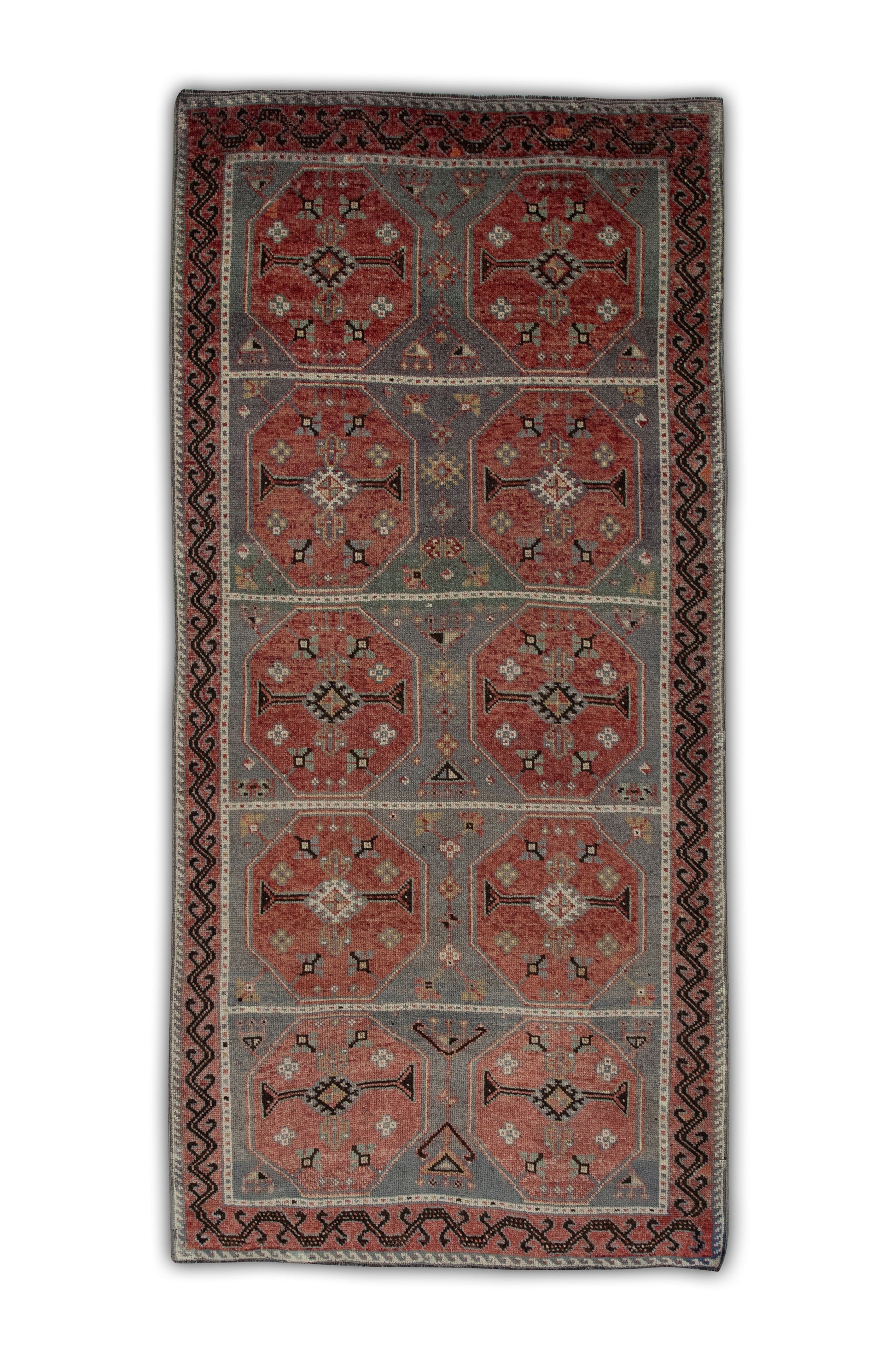 Turkish Vintage Anatolian Rug  4'1" x 8' #01