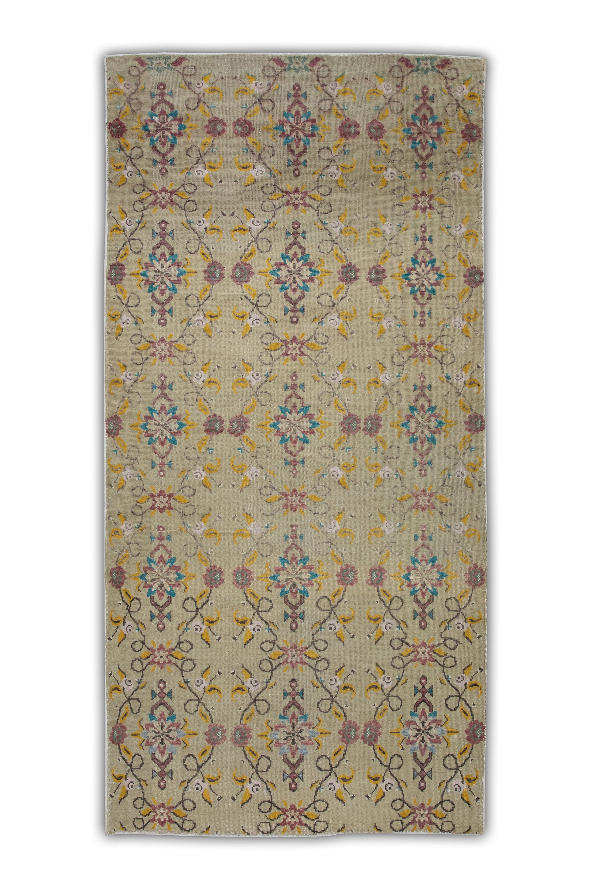 Turkish Vintage Anatolian Rug  4'2" x 8'11" #424