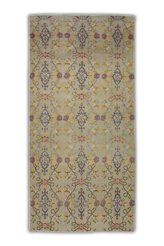 #424 Turkish Vintage Anatolian Rug  4'2" x 8'11"