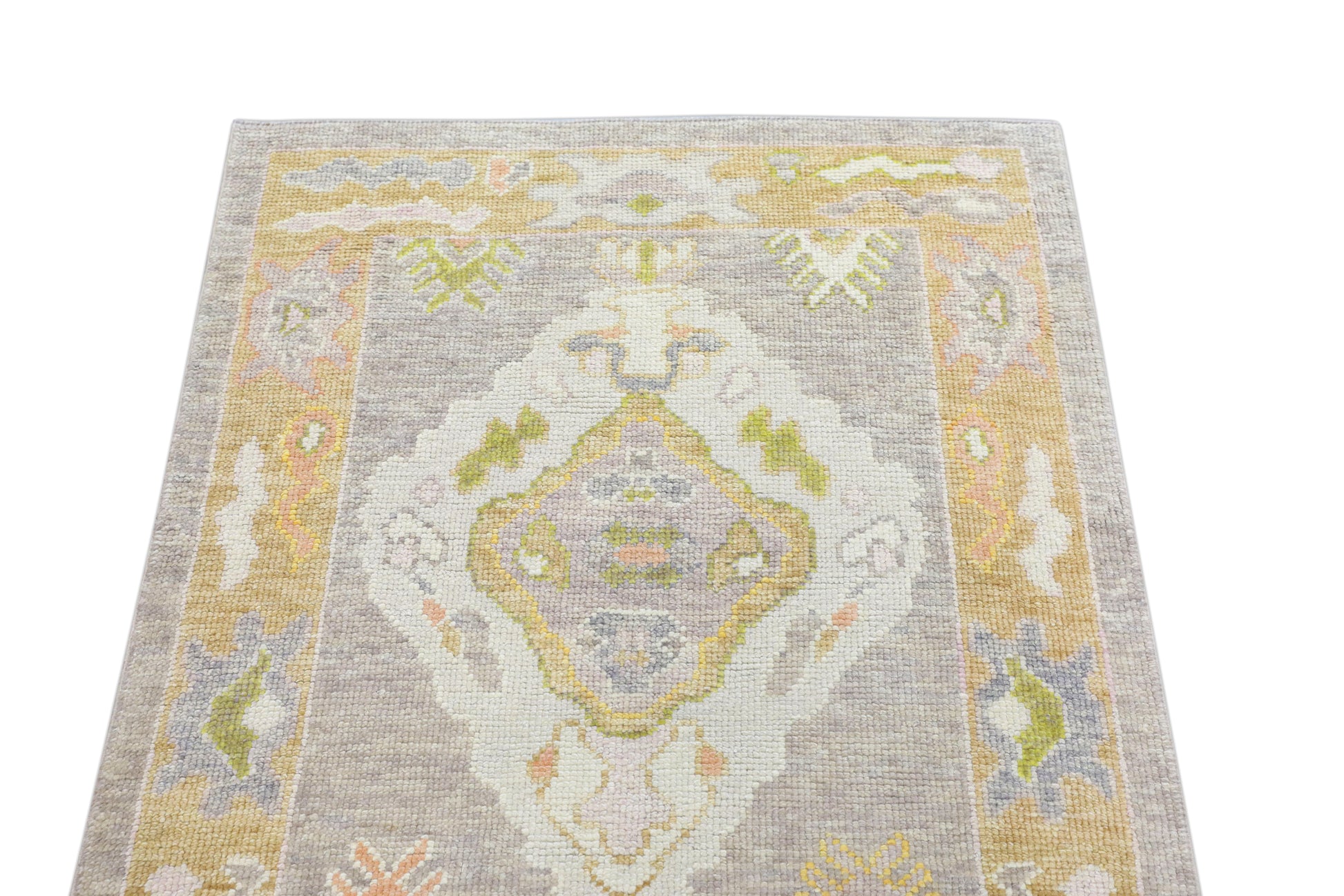 Turkish Oushak Rug 3' x 10'2" #4119