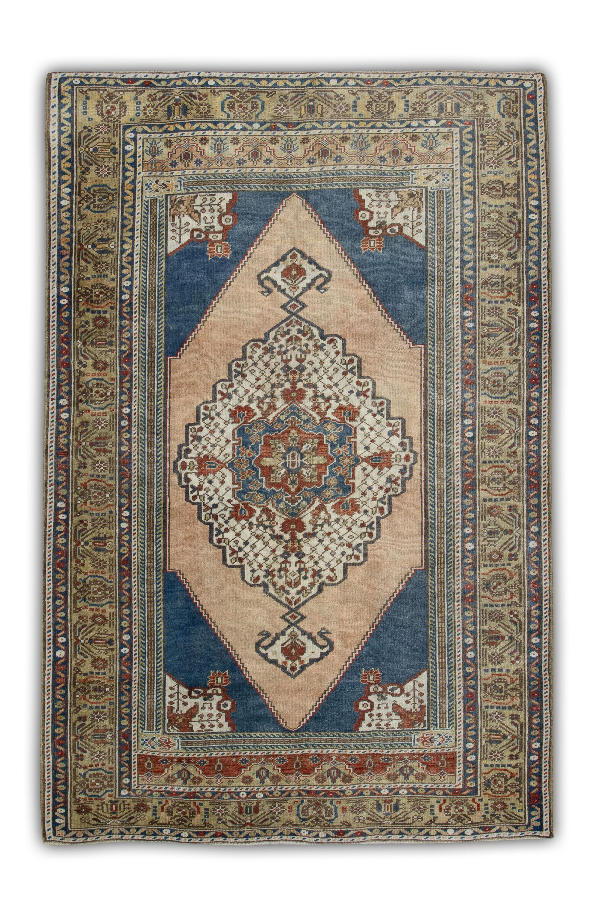 Turkish Vintage Anatolian Rug  4'7" x 7' #218