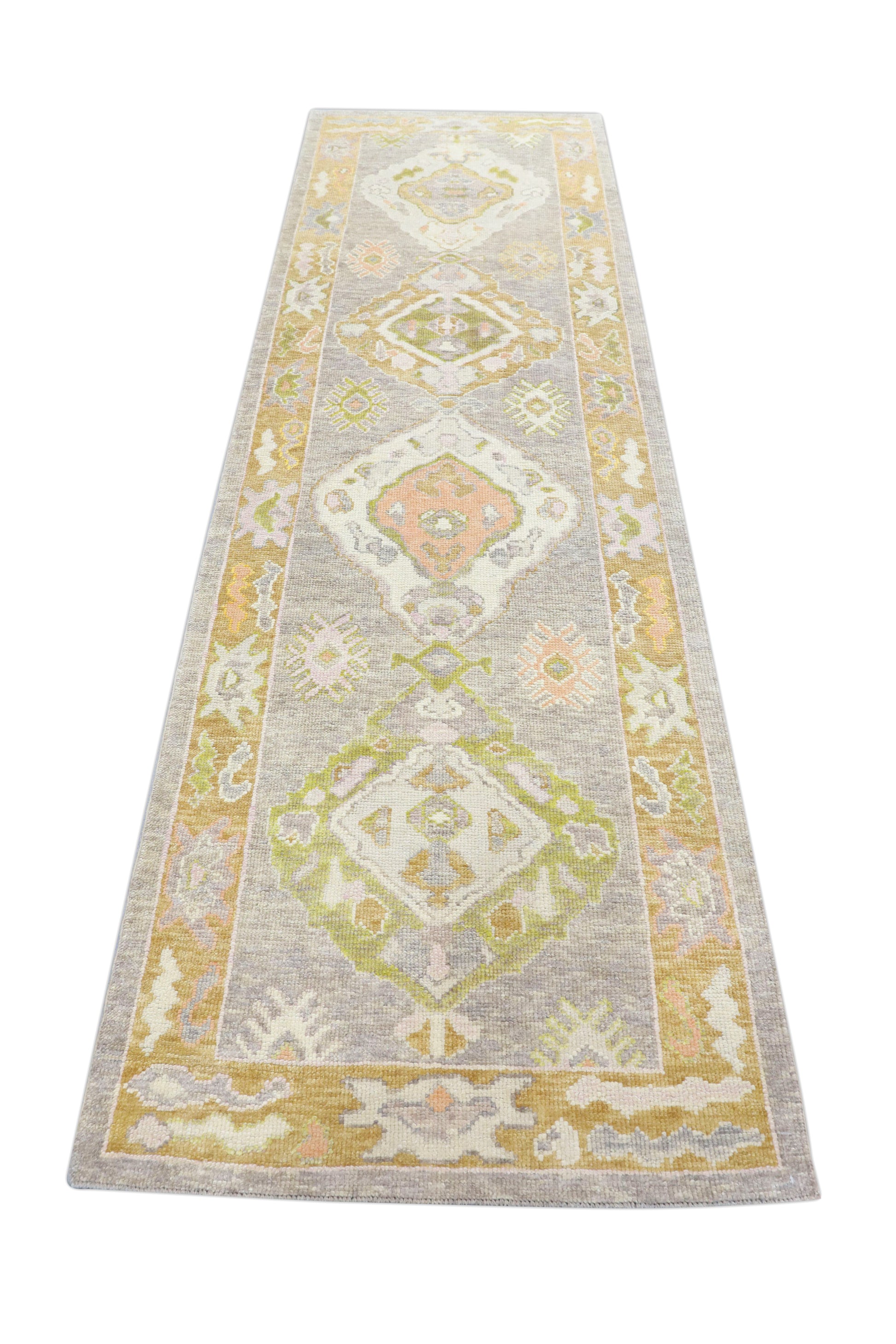 Turkish Oushak Rug 3' x 10'2" #4119