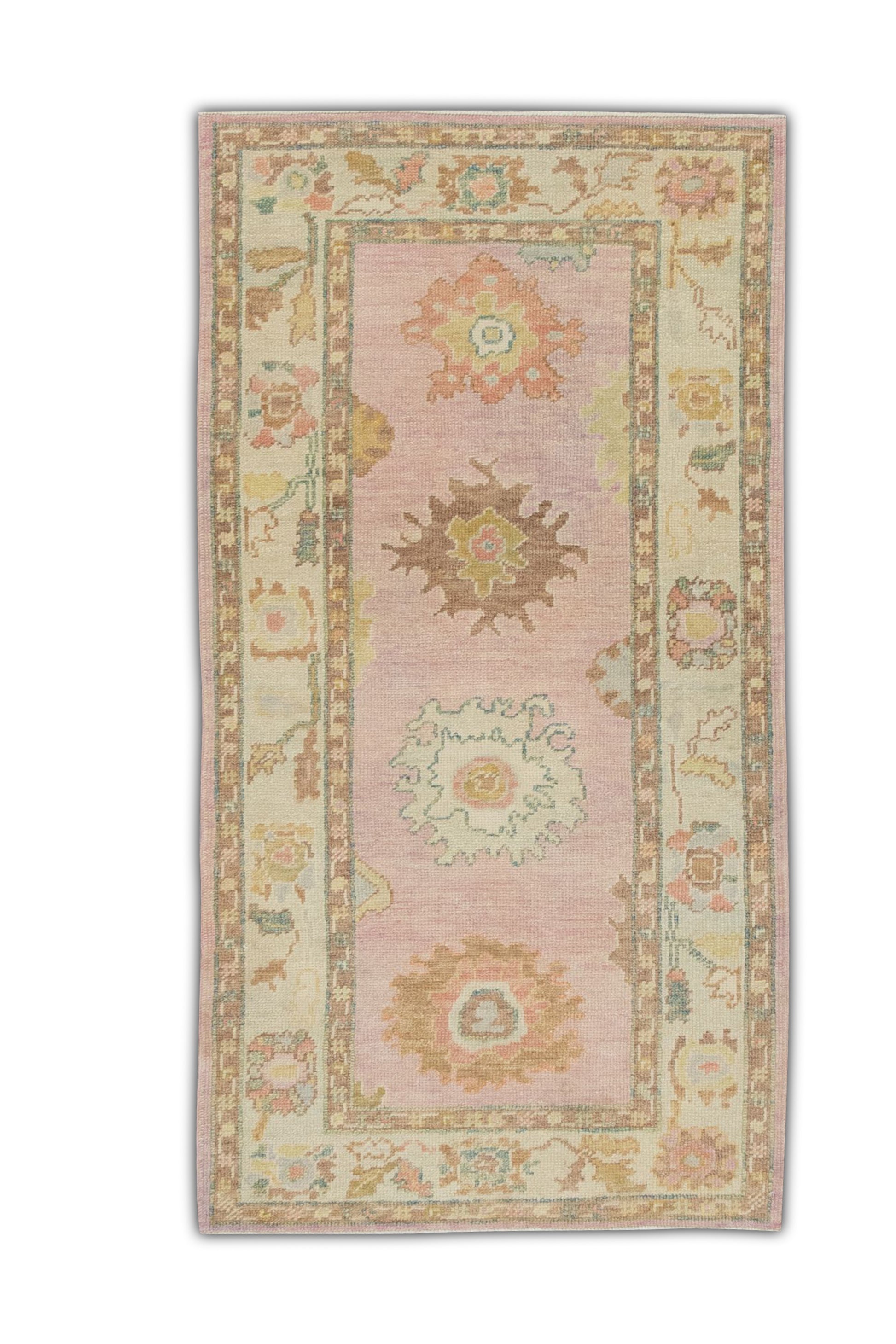 Turkish Oushak Rug 3'2" x 6'1" #4425