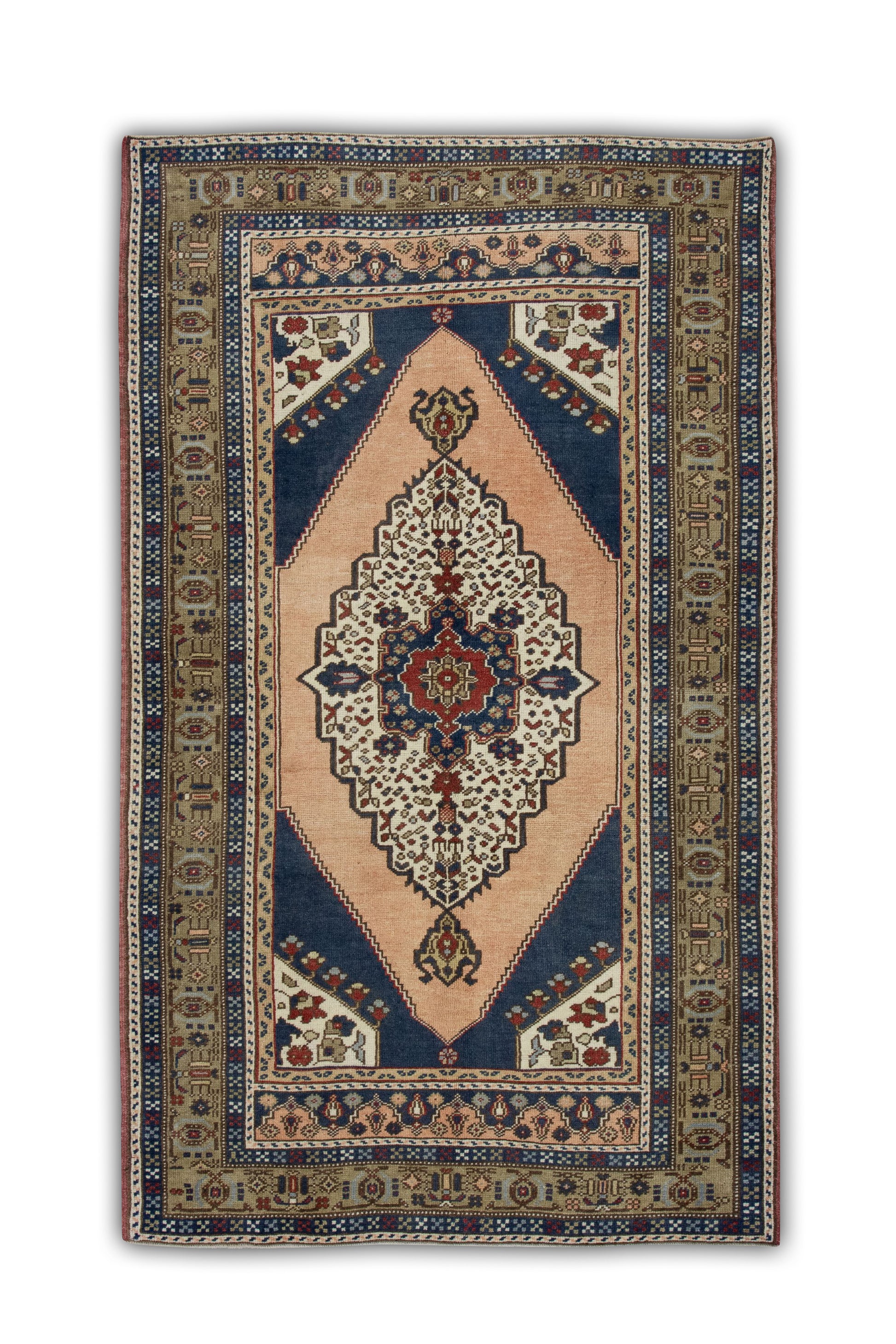 Turkish Vintage Anatolian Rug  4'2" x 7'1" #202