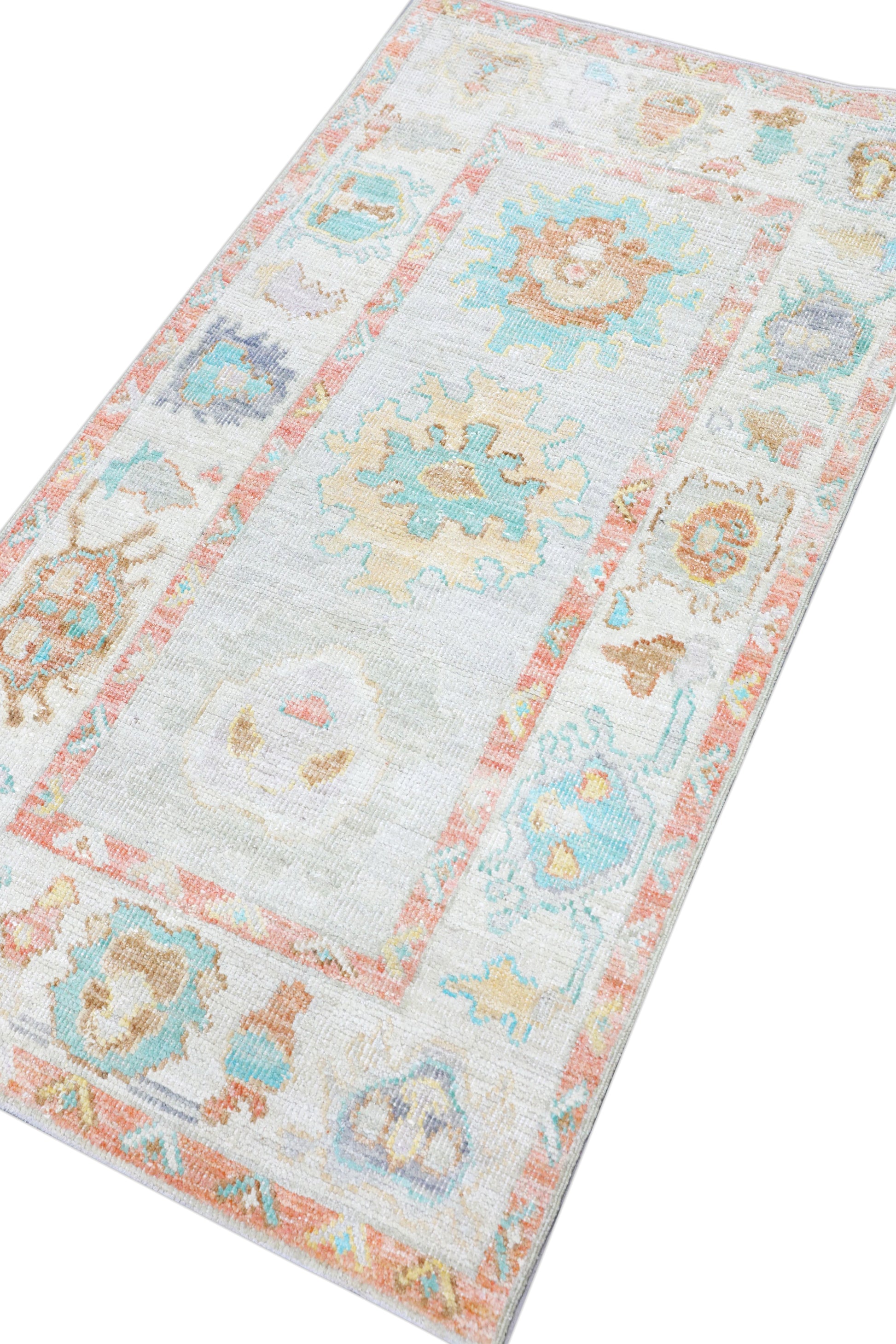Turkish Oushak Rug 2'10" x 5'1" #4426
