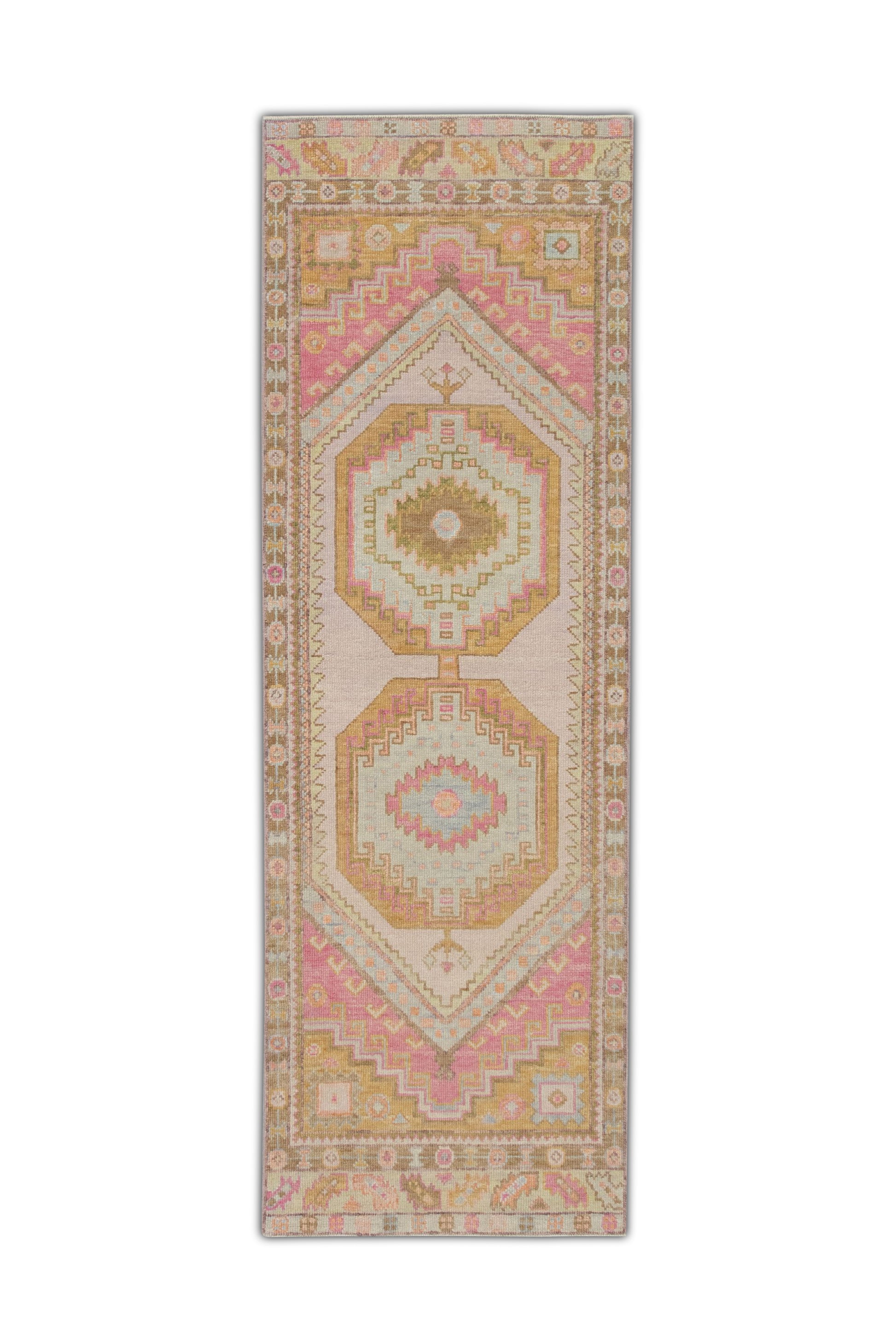 Turkish Oushak Rug 2'10" x 9'1" #4122