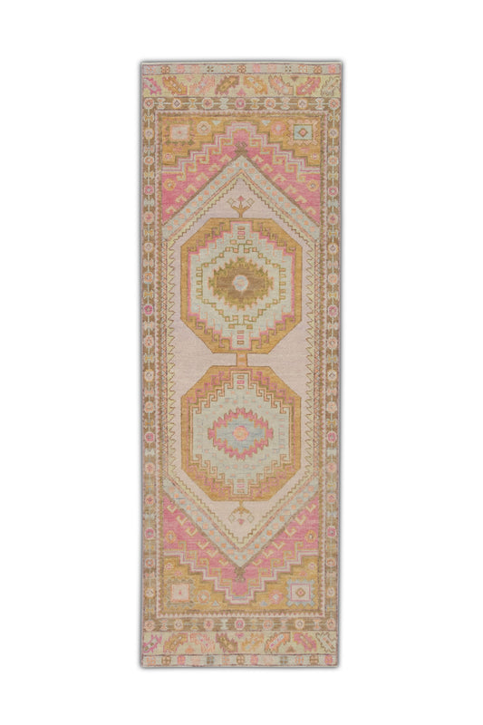 Turkish Oushak Rug 2'10" x 9'1" #4122
