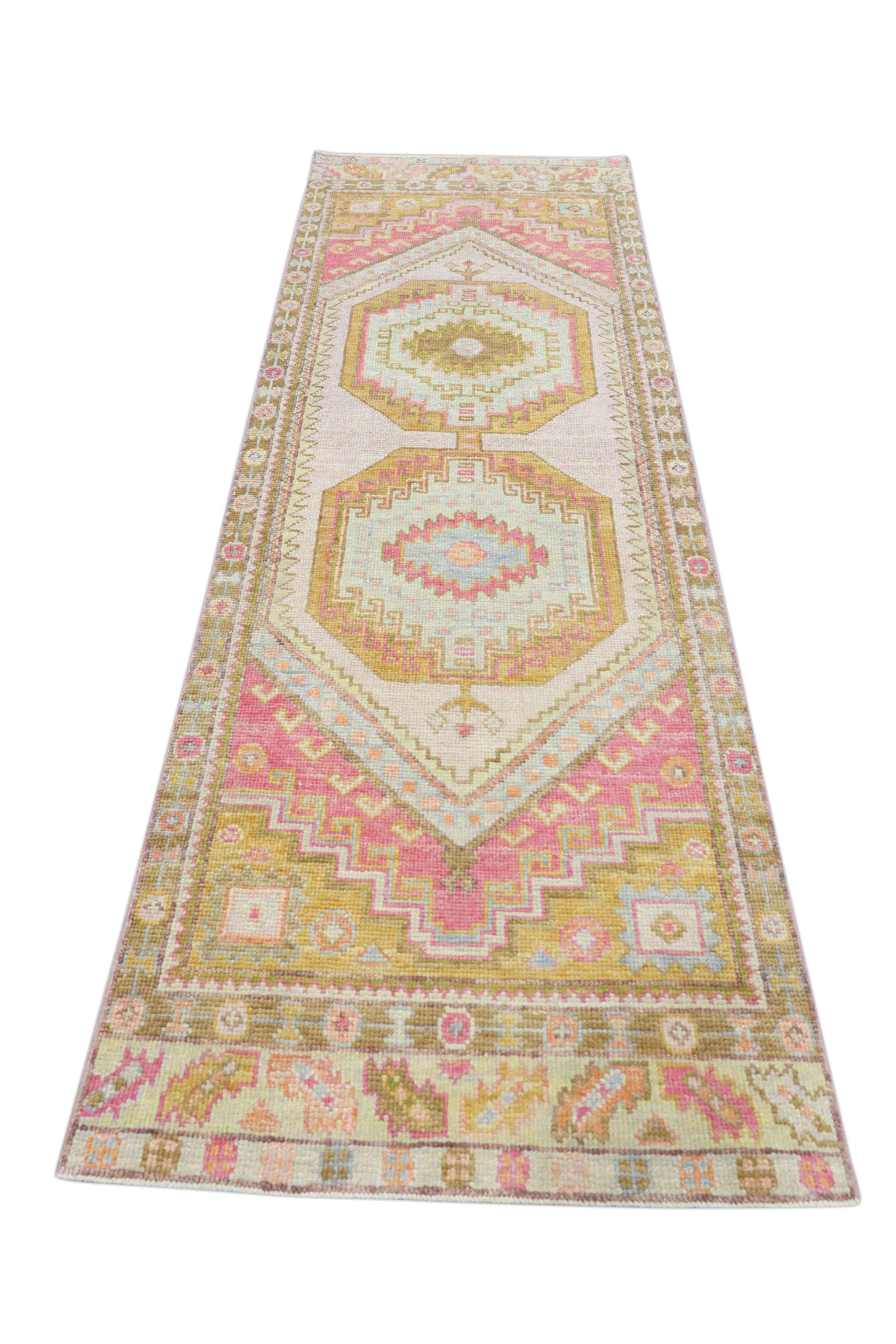 Turkish Oushak Rug 2'10" x 9'1" #4122