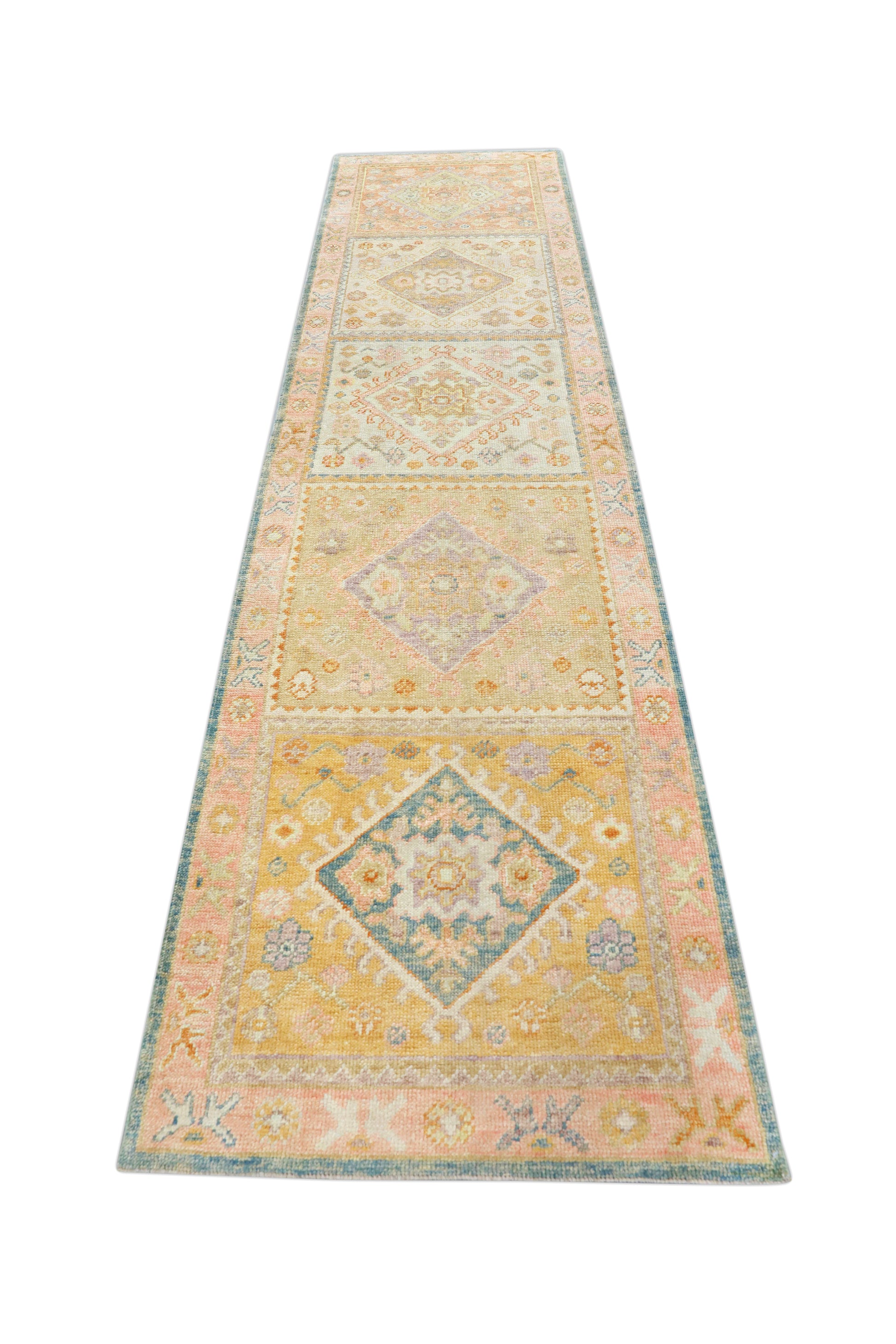 Turkish Oushak Rug 3' x 12' #4085