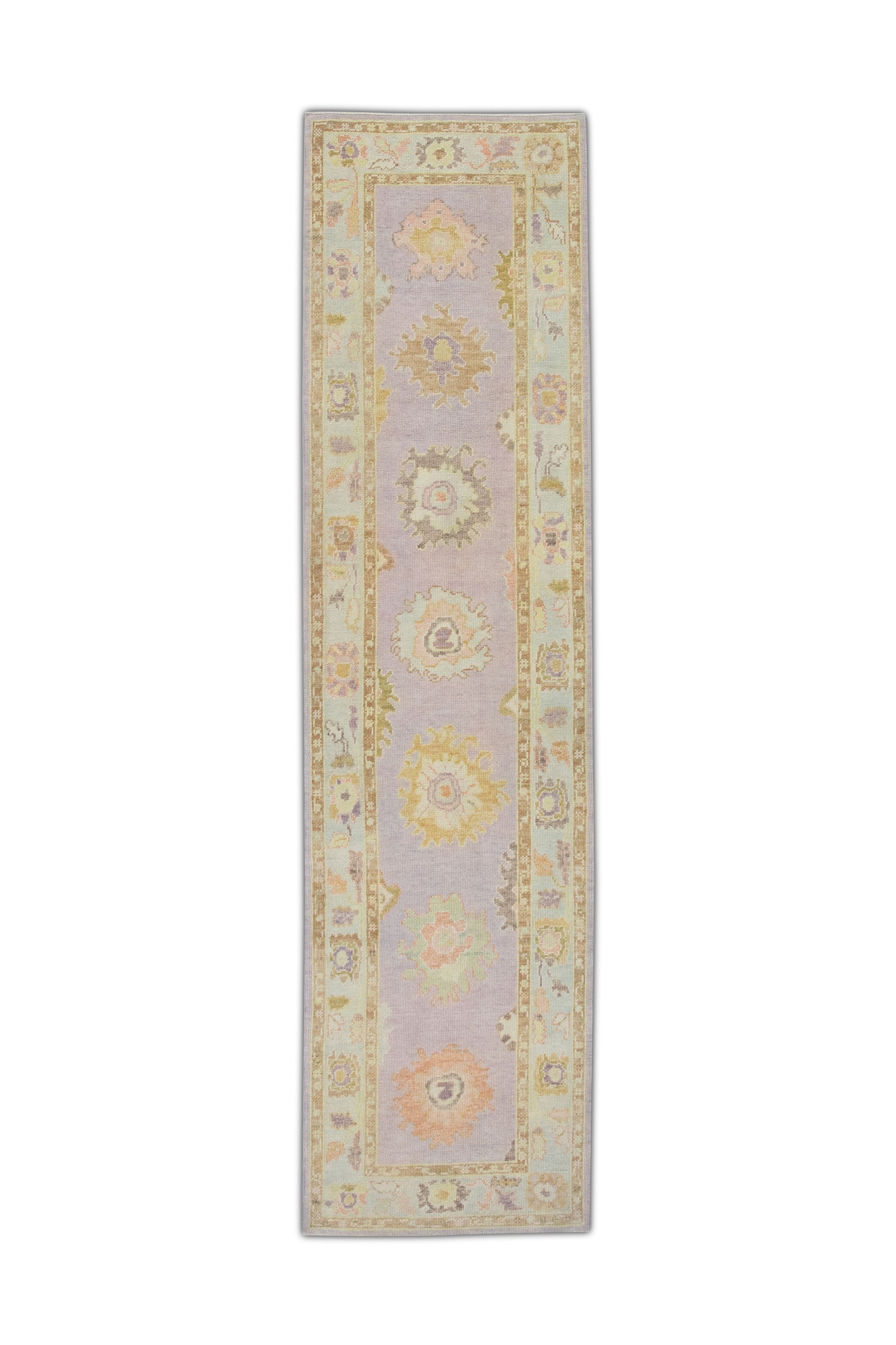 Turkish Oushak Rug 3' x 11'7" #4430