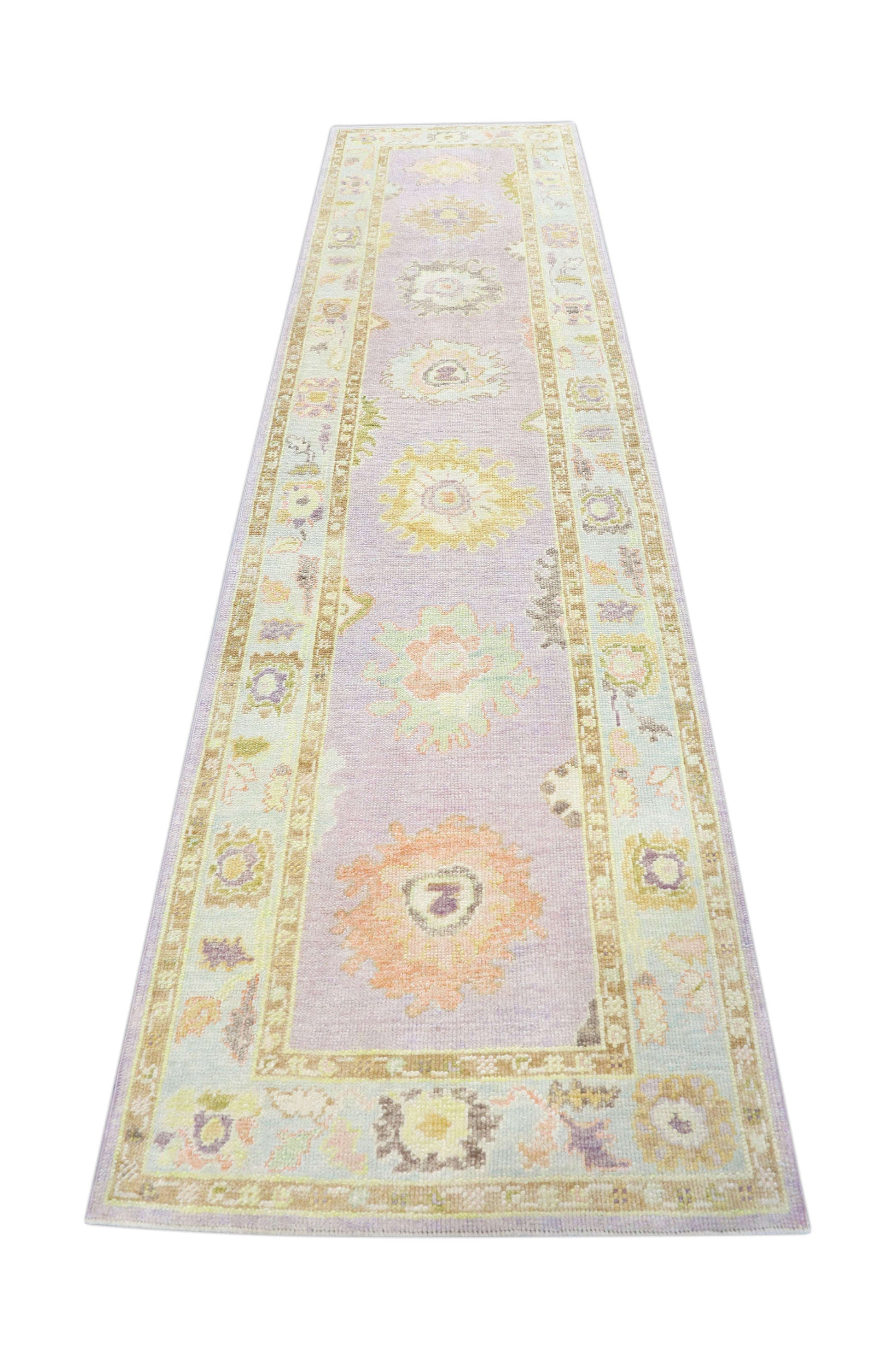Turkish Oushak Rug 3' x 11'7" #4430