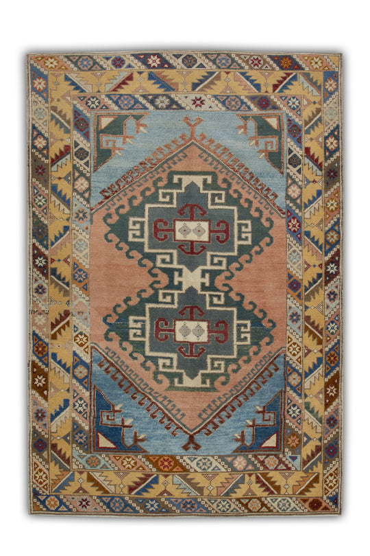 #146 Turkish Vintage Anatolian Rug  4'8" x 7'