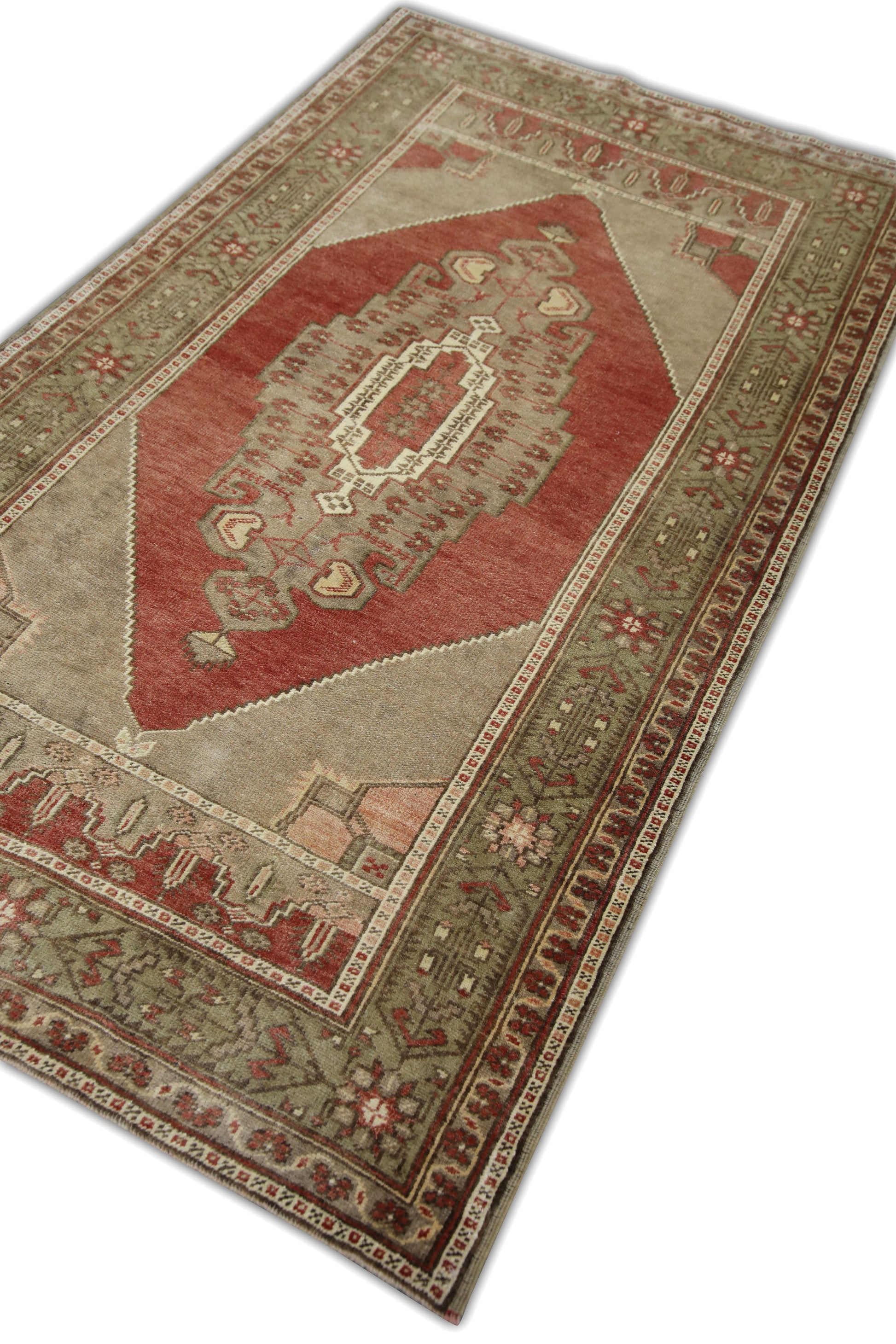 Turkish Vintage Anatolian Rug  4' x 7'2" #201
