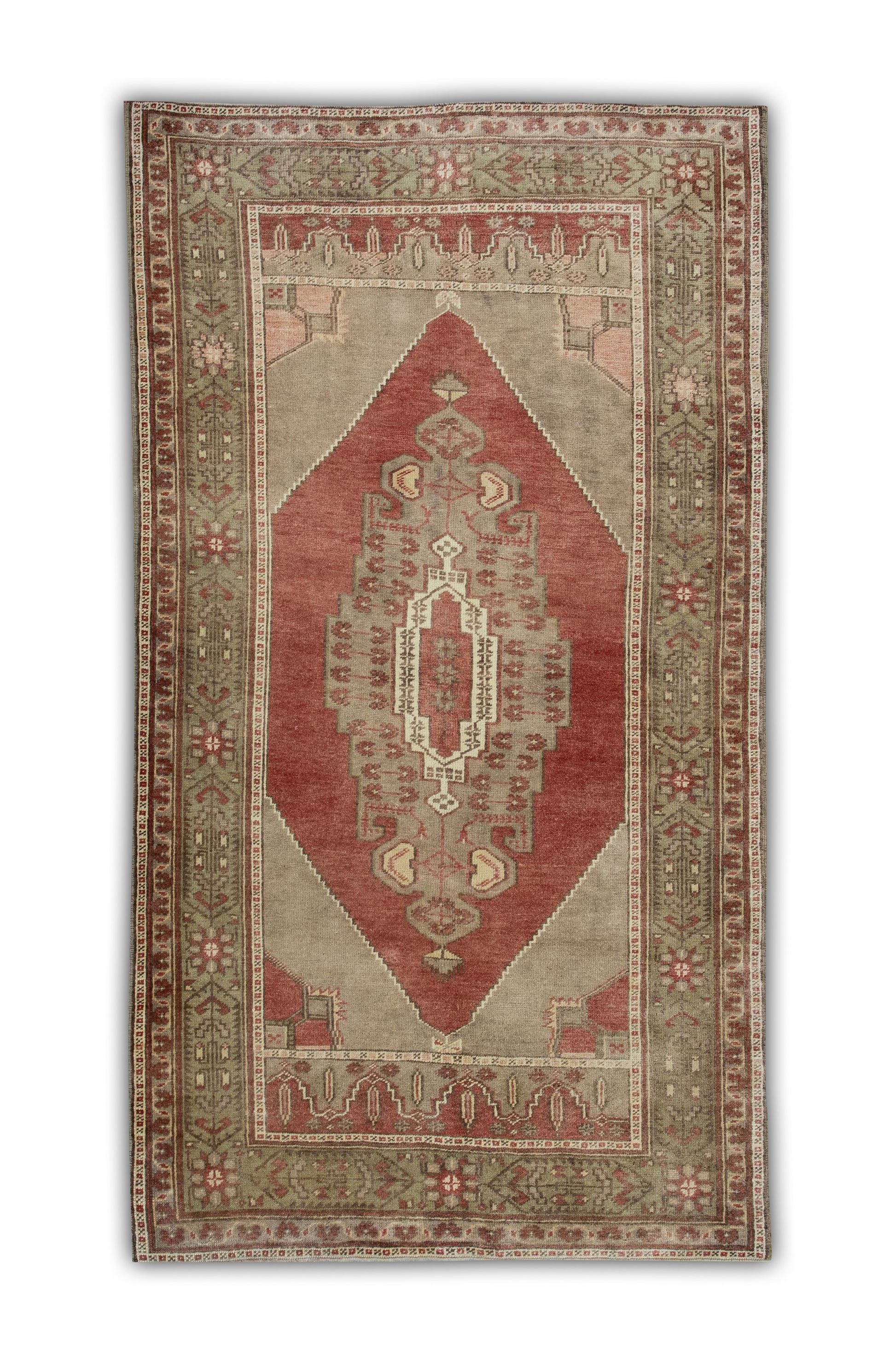 Turkish Vintage Anatolian Rug  4' x 7'2" #201