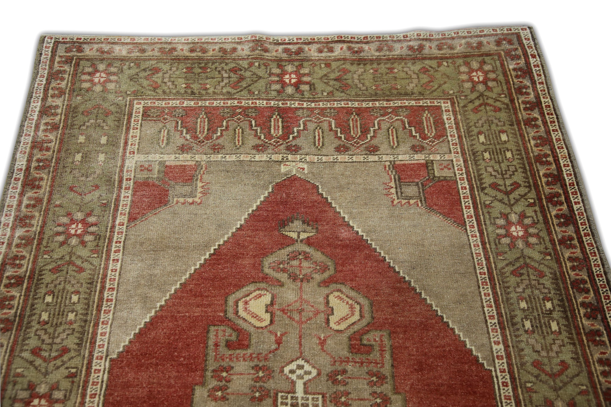Turkish Vintage Anatolian Rug  4' x 7'2" #201