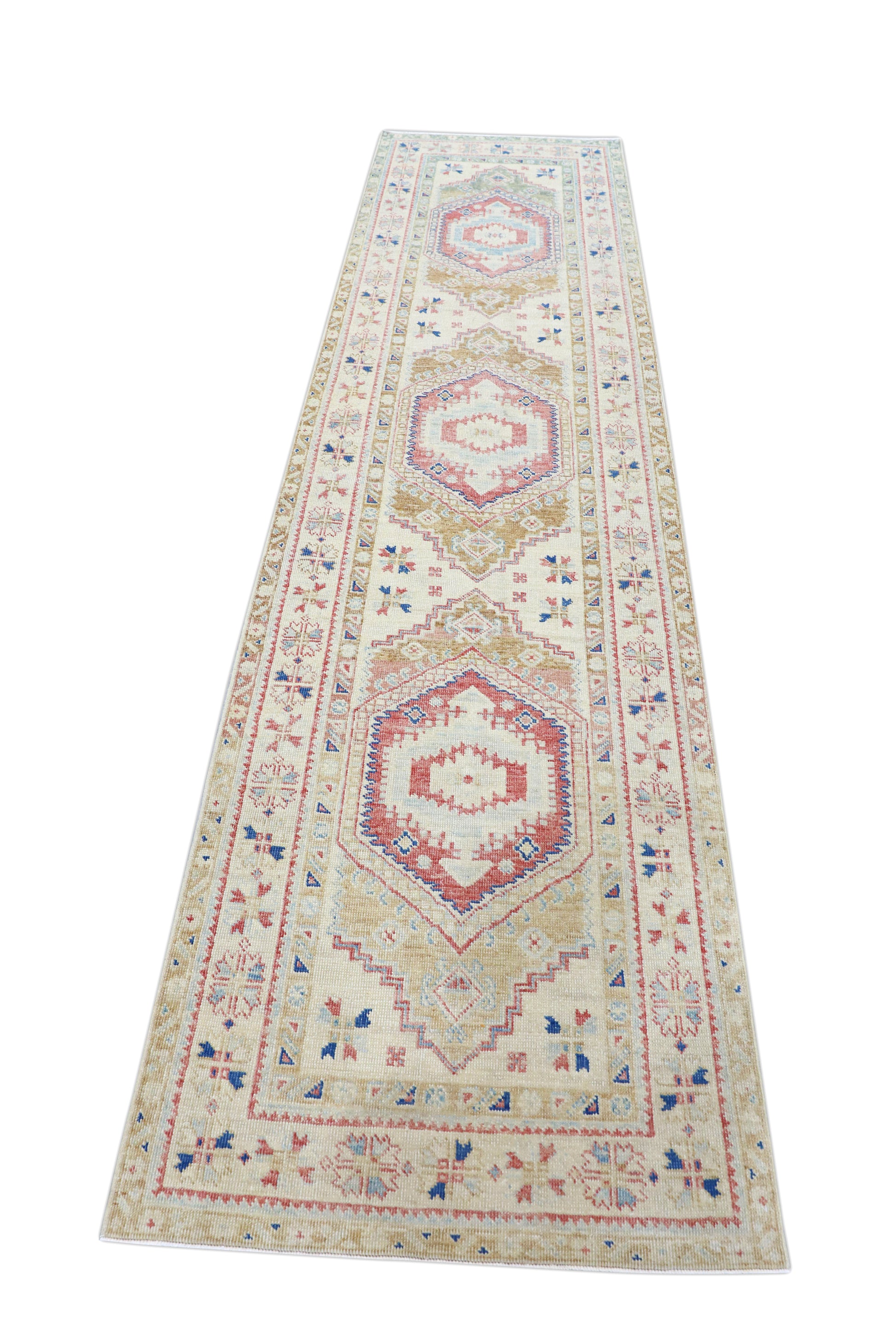 Turkish Oushak Rug 2'11" x 11'1" #4114