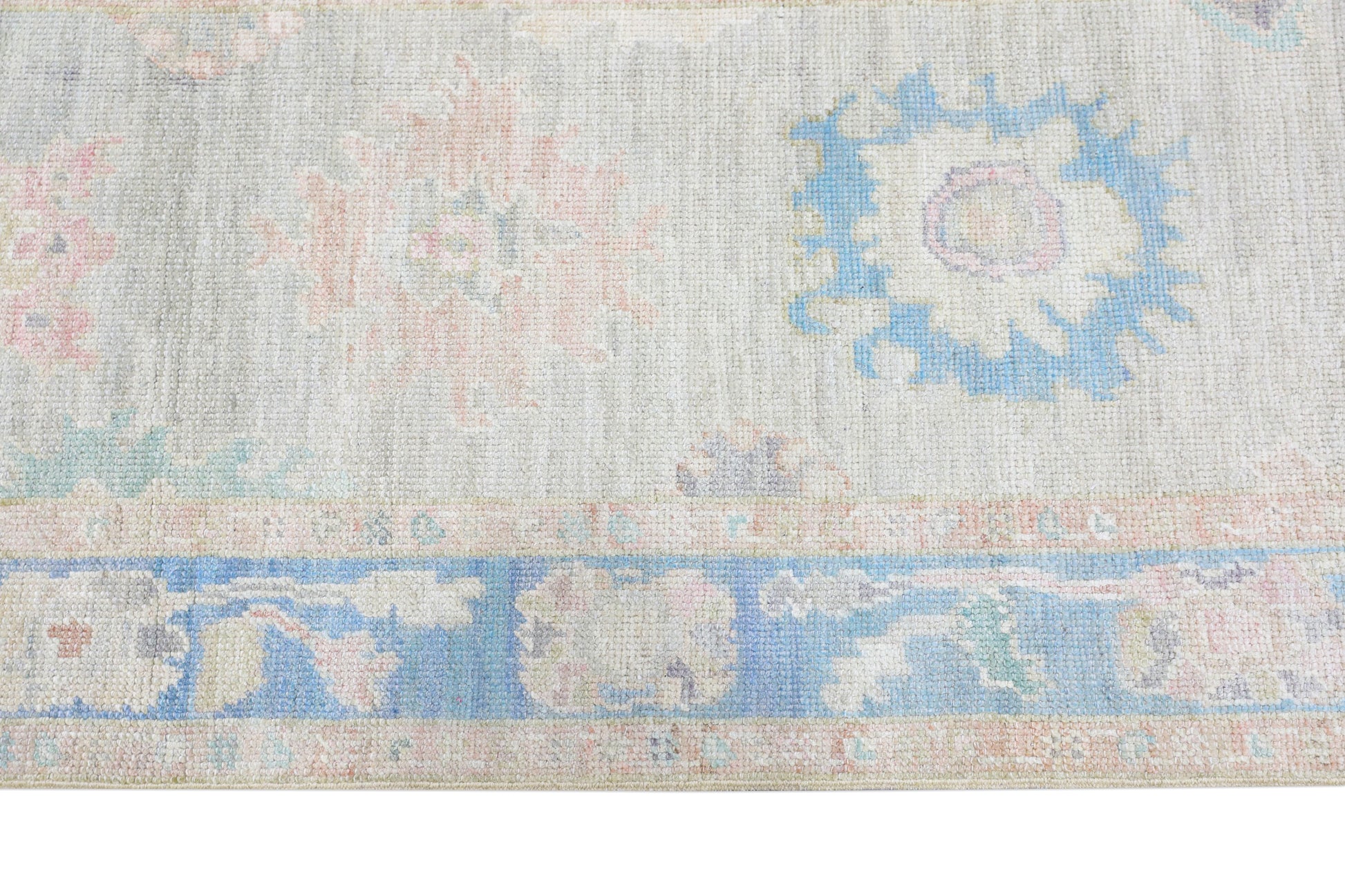 Turkish Oushak Rug 2'10" x 6'7" #4419