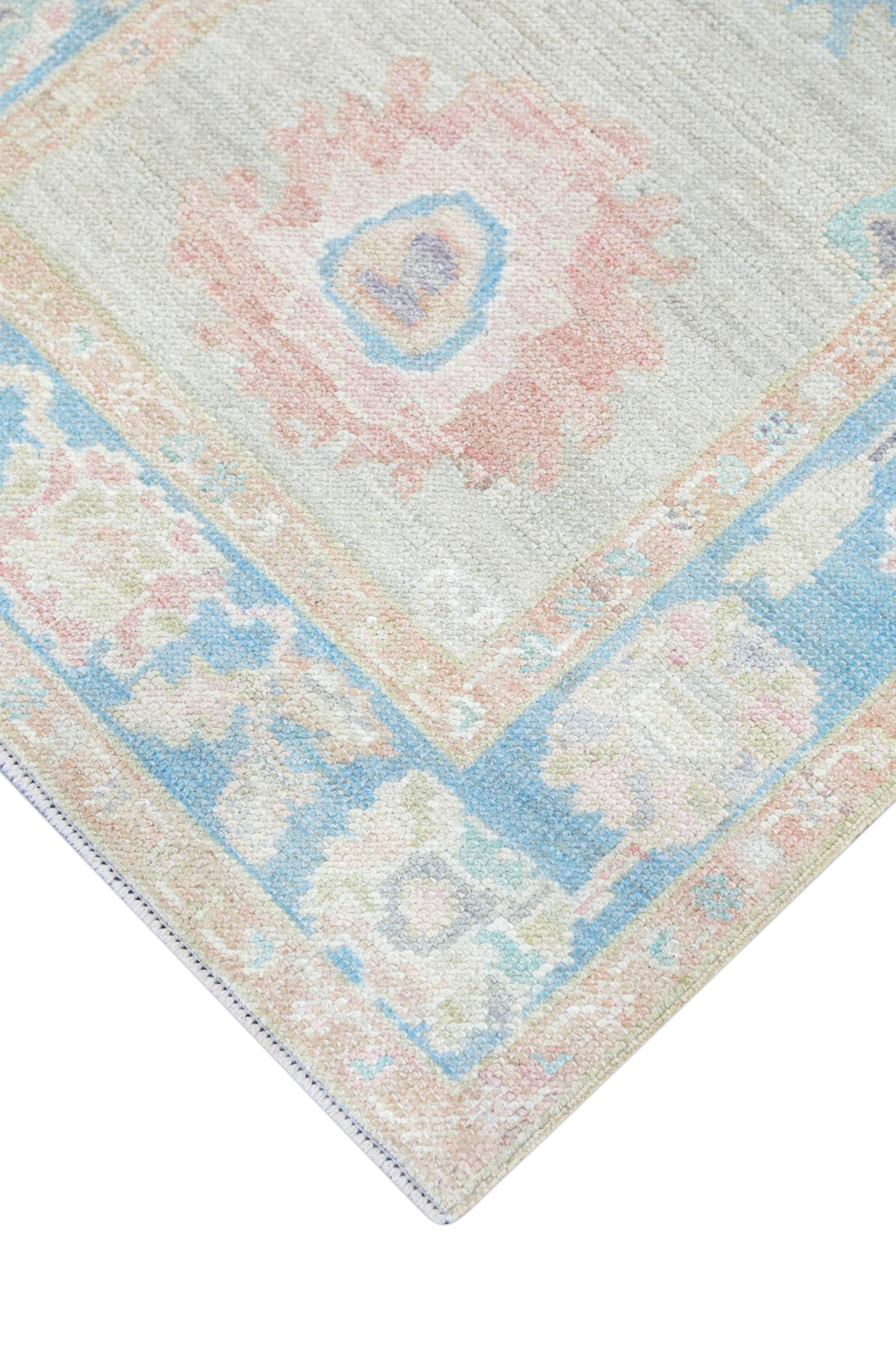 Turkish Oushak Rug 2'10" x 6'7" #4419