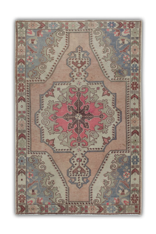 #88 Turkish Vintage Anatolian Rug  4'8" x 7'2"