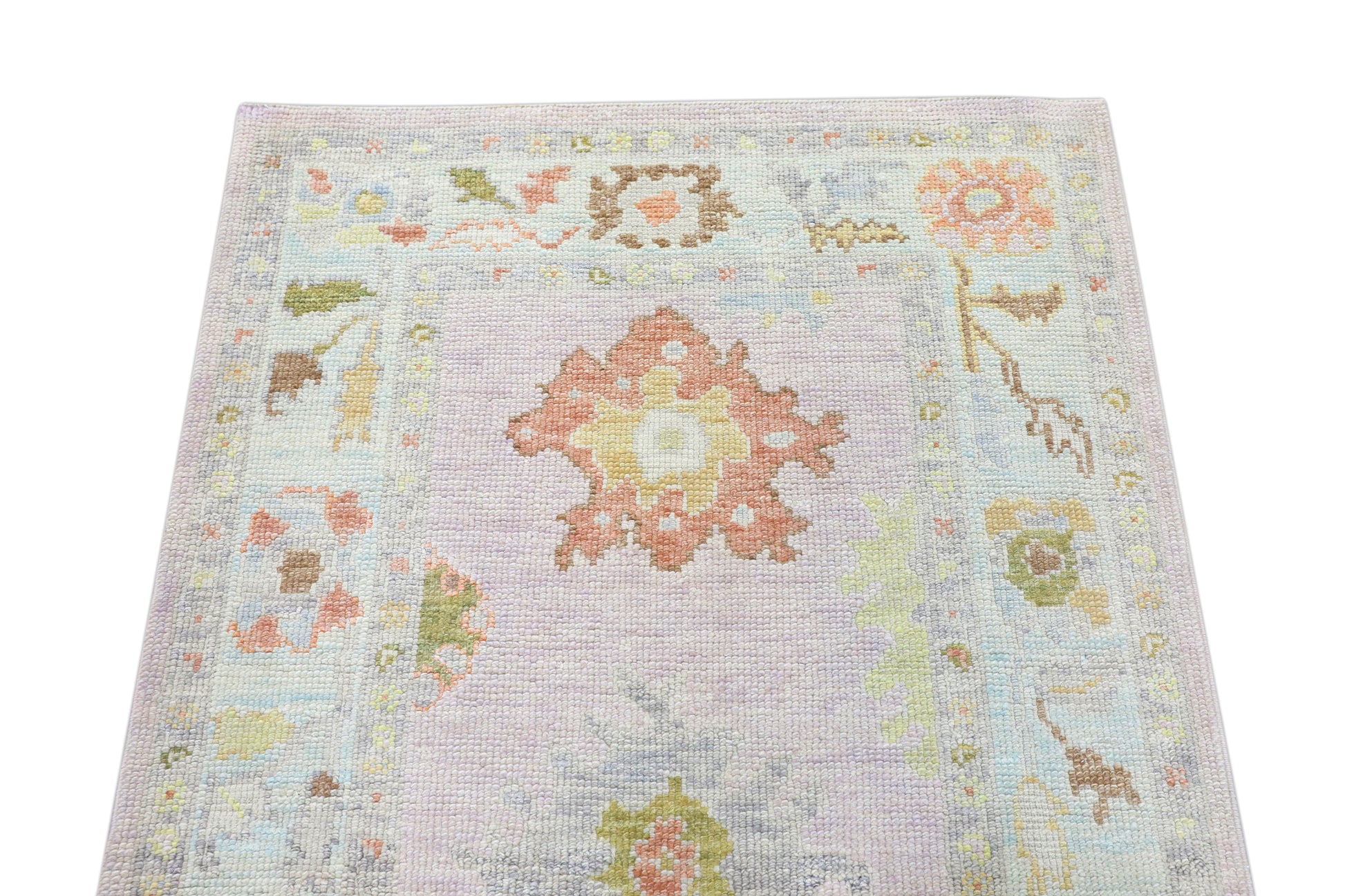 Turkish Oushak Rug 3'3" x 7'1" #4416