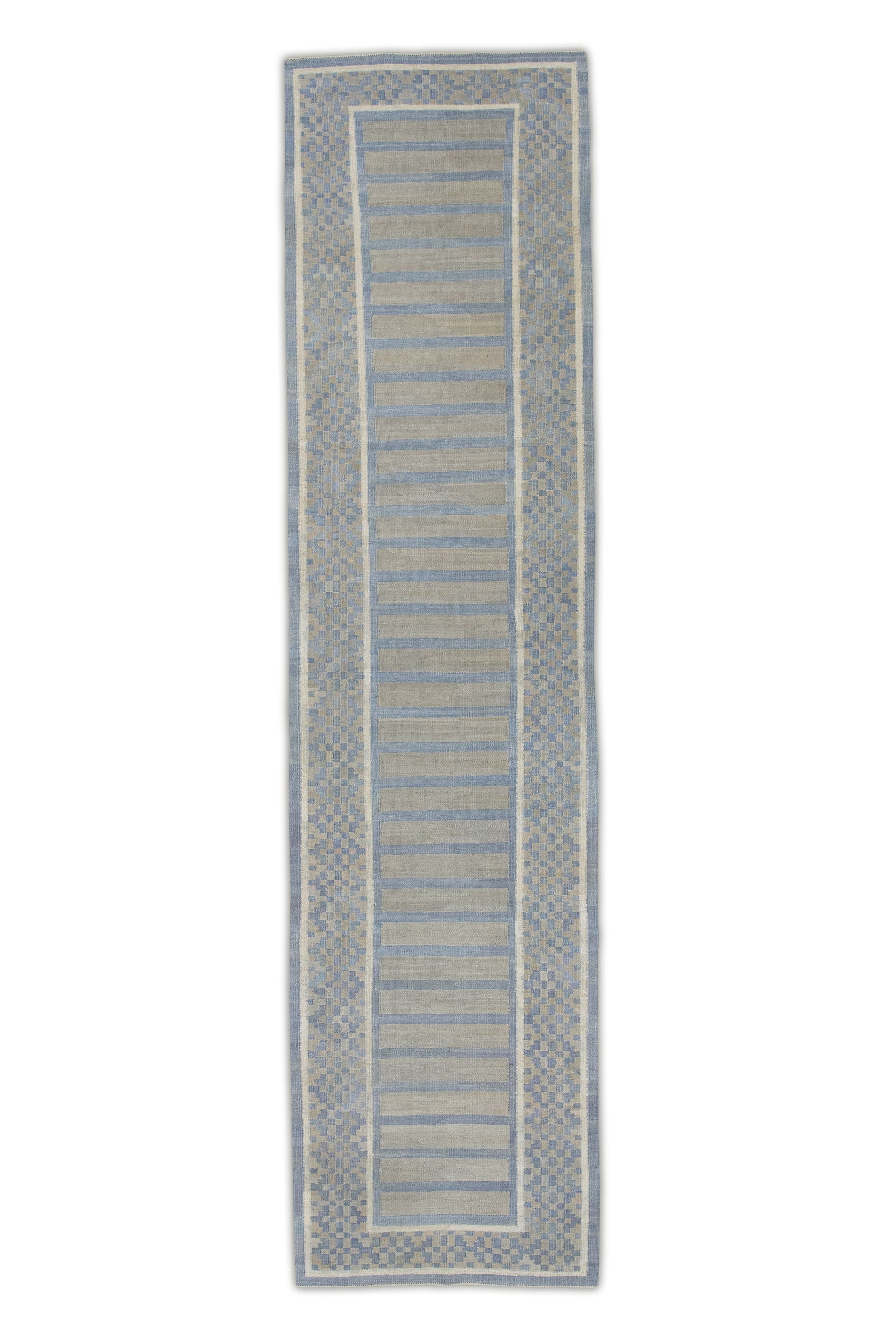 Oriental Flatweave Turkish Kilim 3' x 12'4" #5193