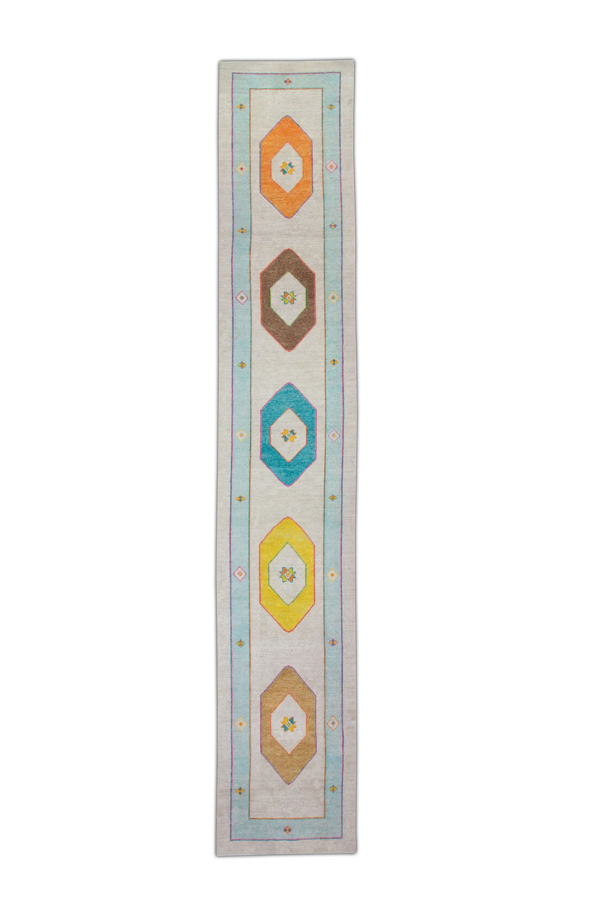 Turkish Oushak Rug 3' x 16'11" #4453