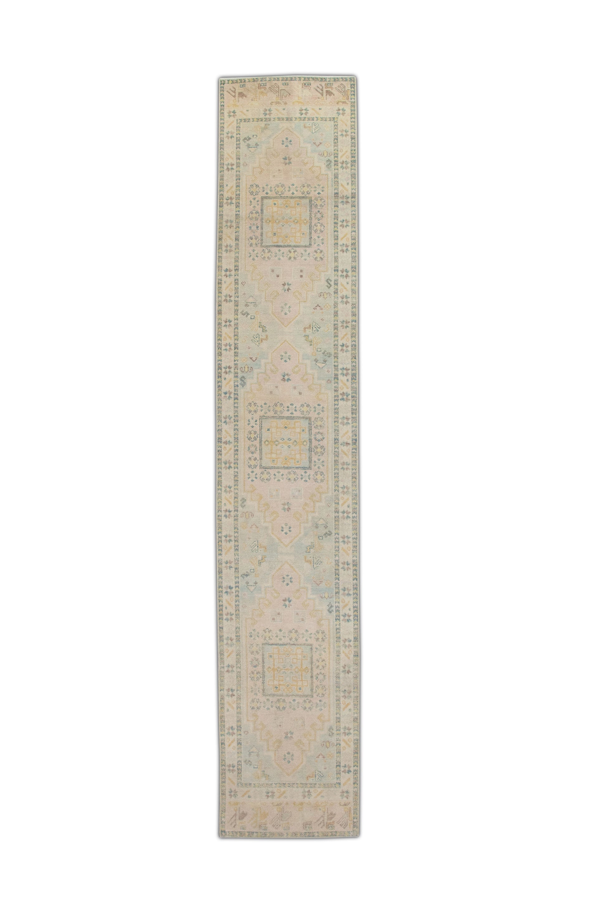 Turkish Oushak Rug 2'11" x 15'6" #4446