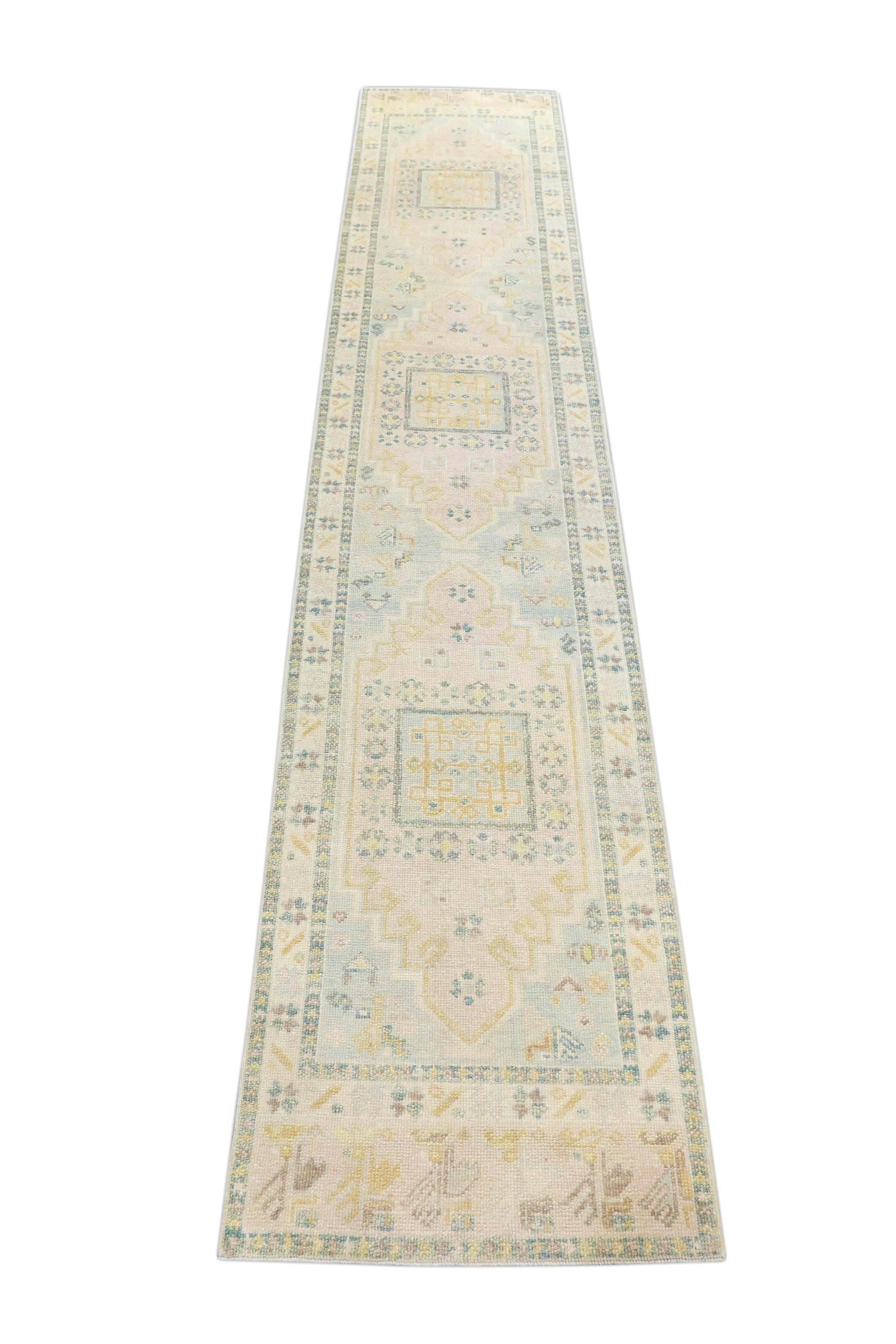 Turkish Oushak Rug 2'11" x 15'6" #4446