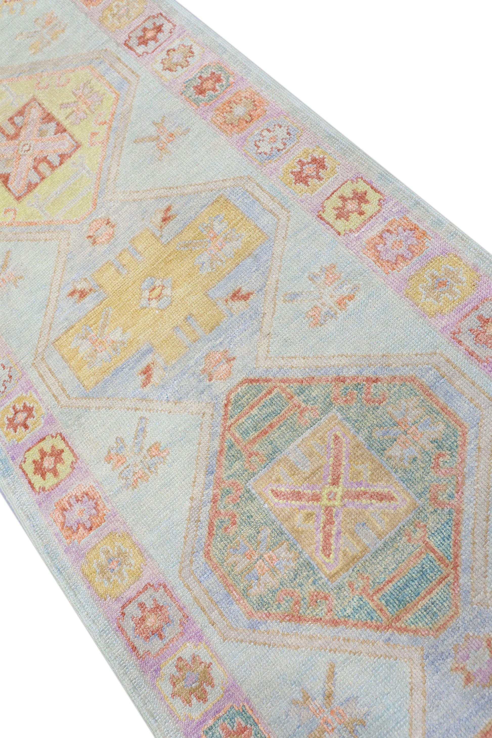 Turkish Oushak Rug 3'1 x 10'1" #4020