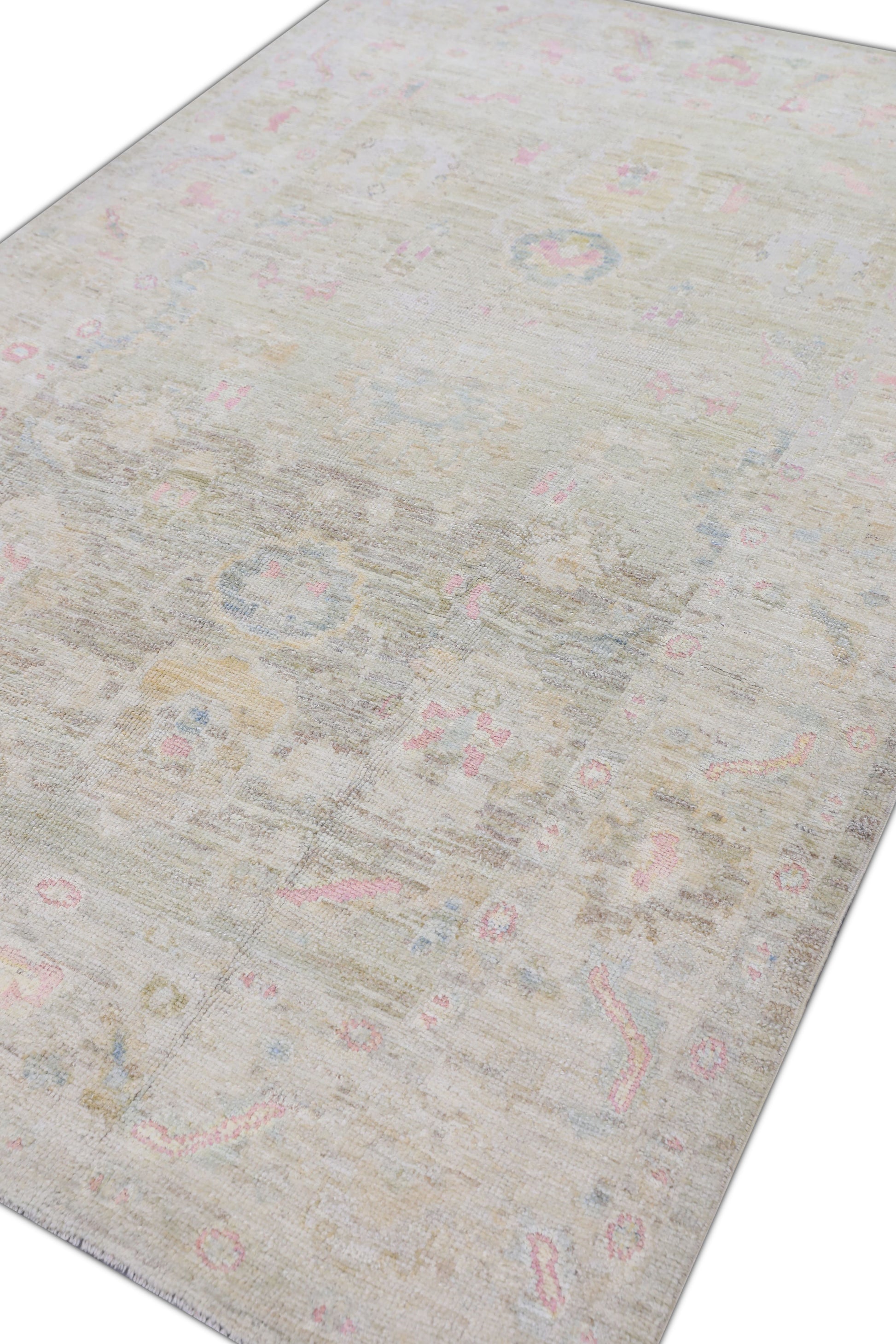 Turkish Tulu Rug Hand Knotted  5'8" x 8'11 #3065