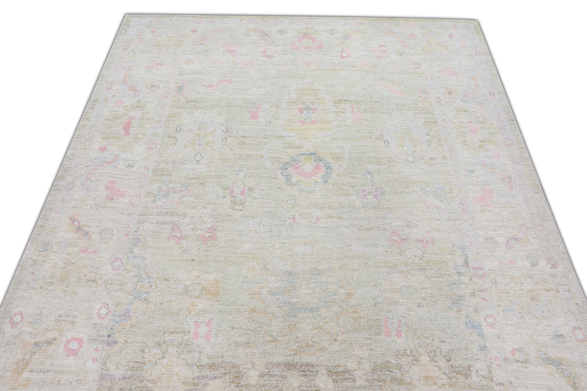 Turkish Tulu Rug Hand Knotted  5'8" x 8'11 #3065