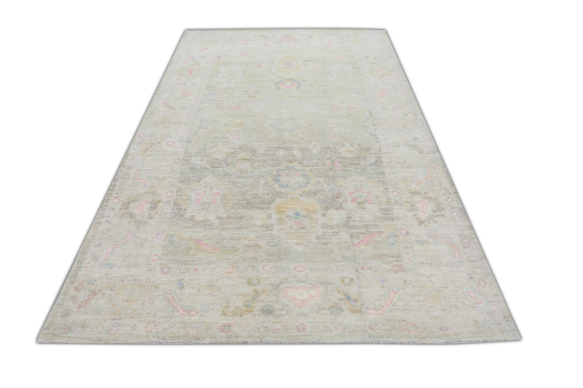 Turkish Tulu Rug Hand Knotted  5'8" x 8'11 #3065