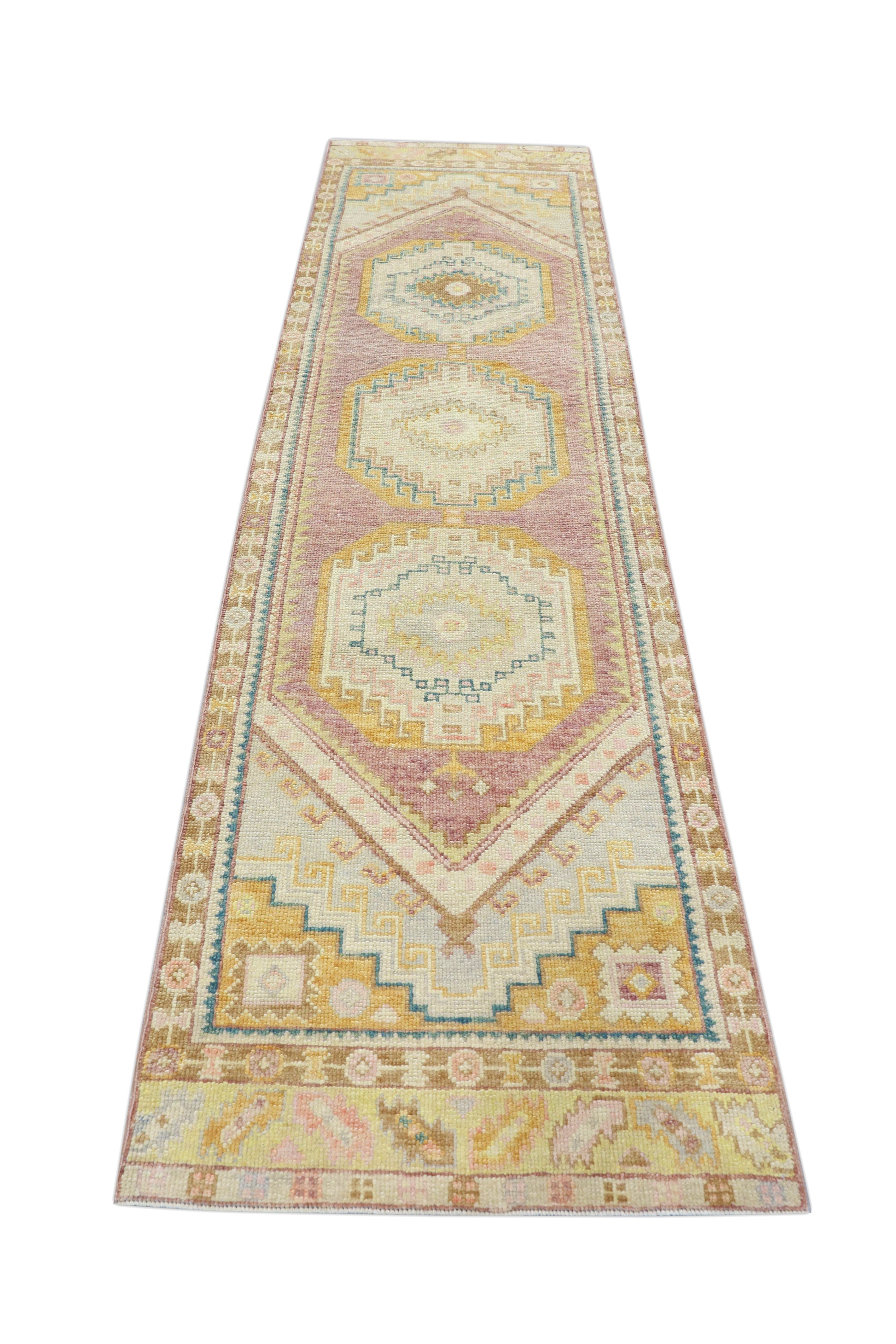 Turkish Oushak Rug 2'10" x 10'5" #4092