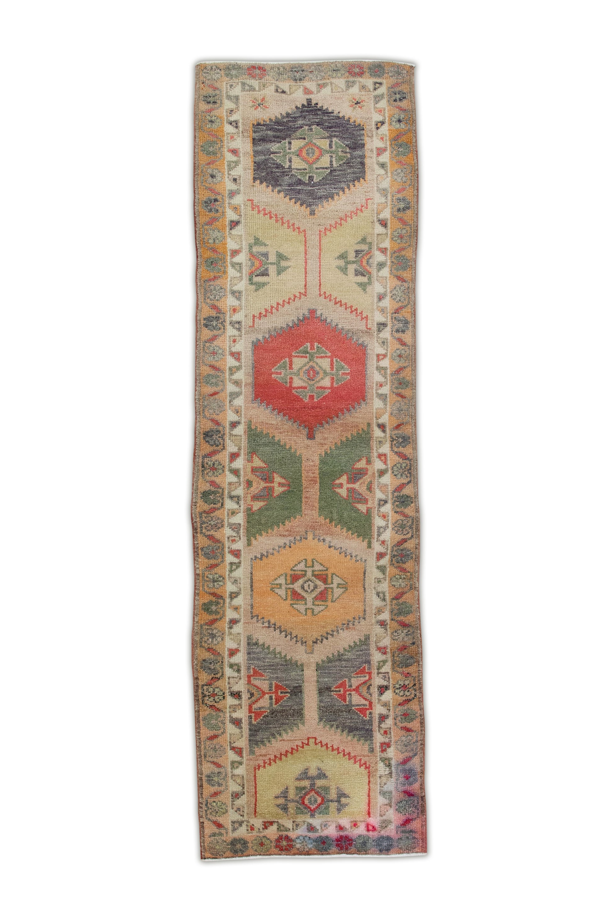 Turkish Vintage Anatolian Rug  2'9" x 9'10" #313