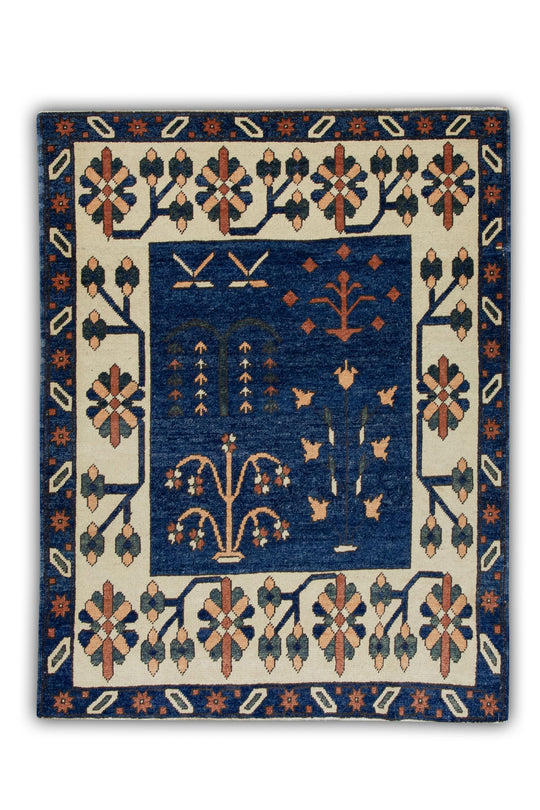 #05 Turkish Vintage Anatolian Rug  4' x 5'1"