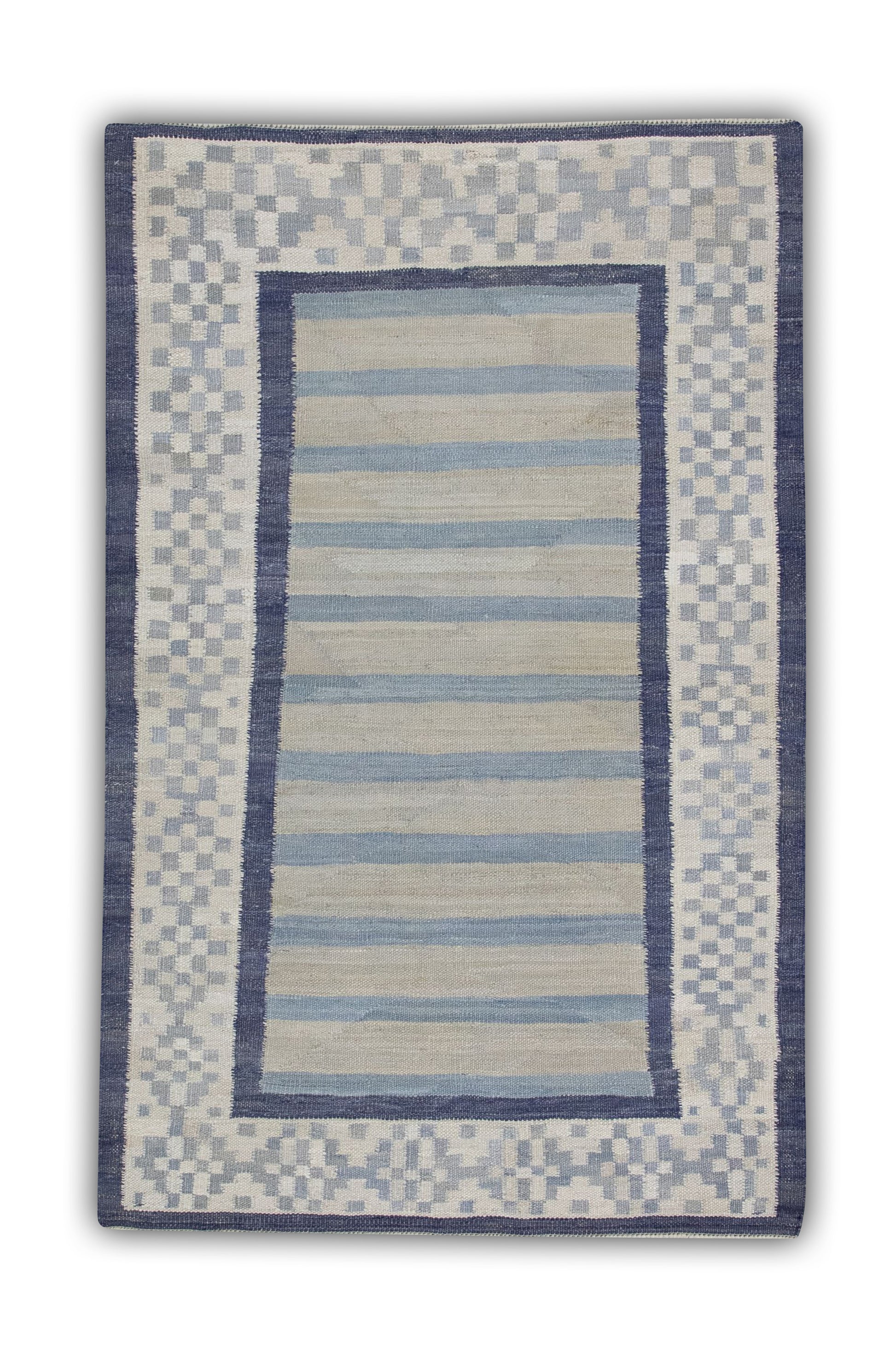 Oriental Flatweave Turkish Kilim 3' x 4'10" #4335