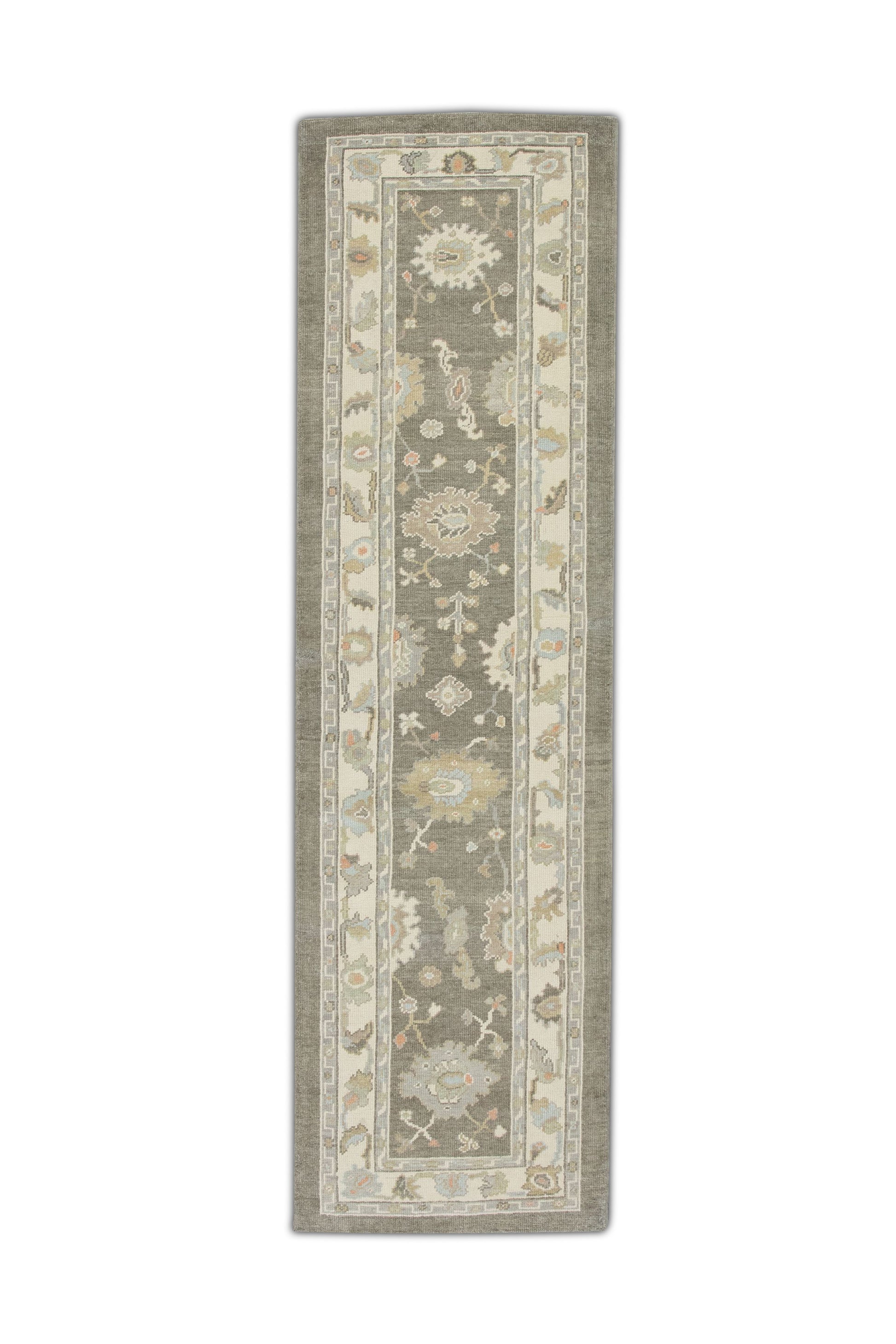 Turkish Oushak Rug 2'11" x 10'1" #4190