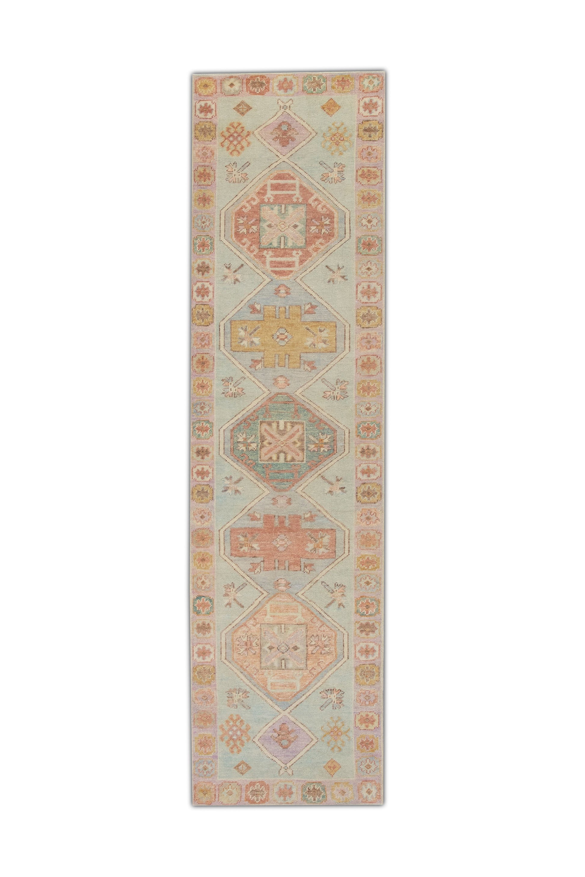 Turkish Oushak Rug 3'1" x 11'7" #4385